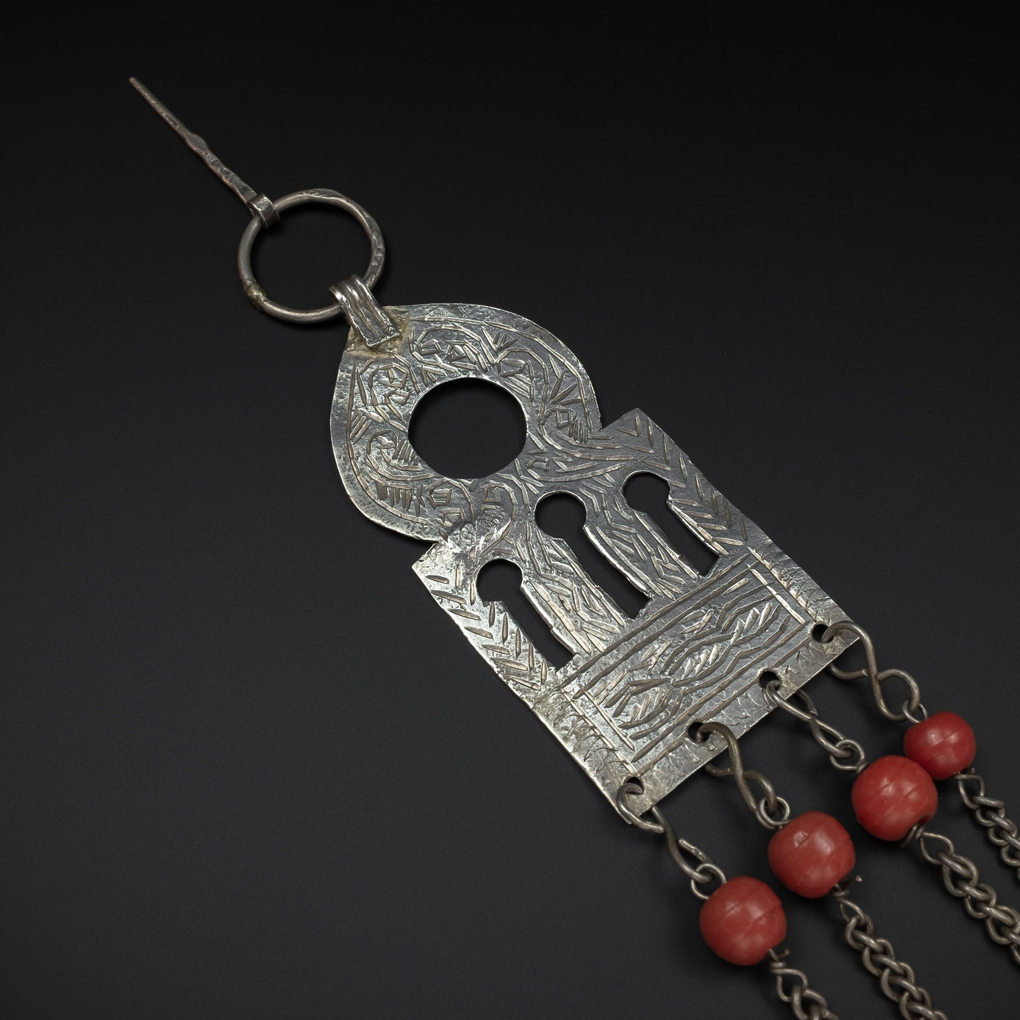 Old Silver Moroccan Temporal Adornment, Ouezzane, Rif Mountains