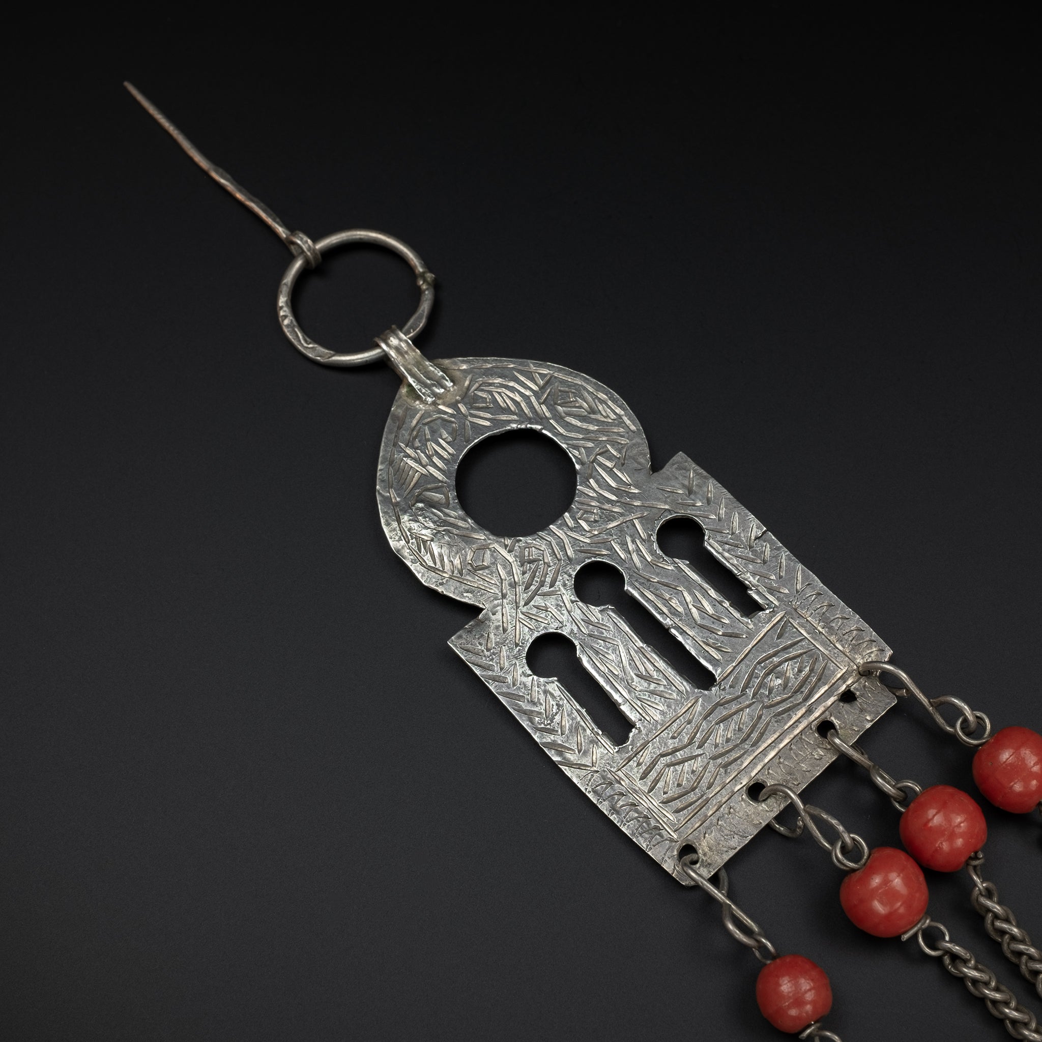 Old Silver Moroccan Temporal Adornment, Ouezzane, Rif Mountains