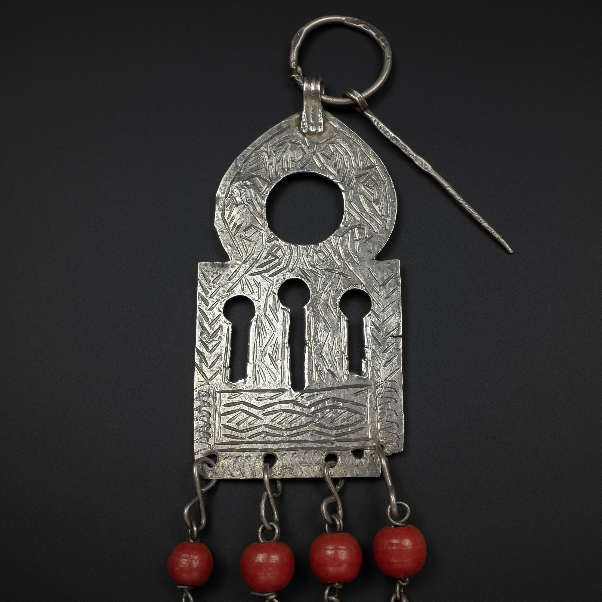 Old Silver Moroccan Temporal Adornment, Ouezzane, Rif Mountains