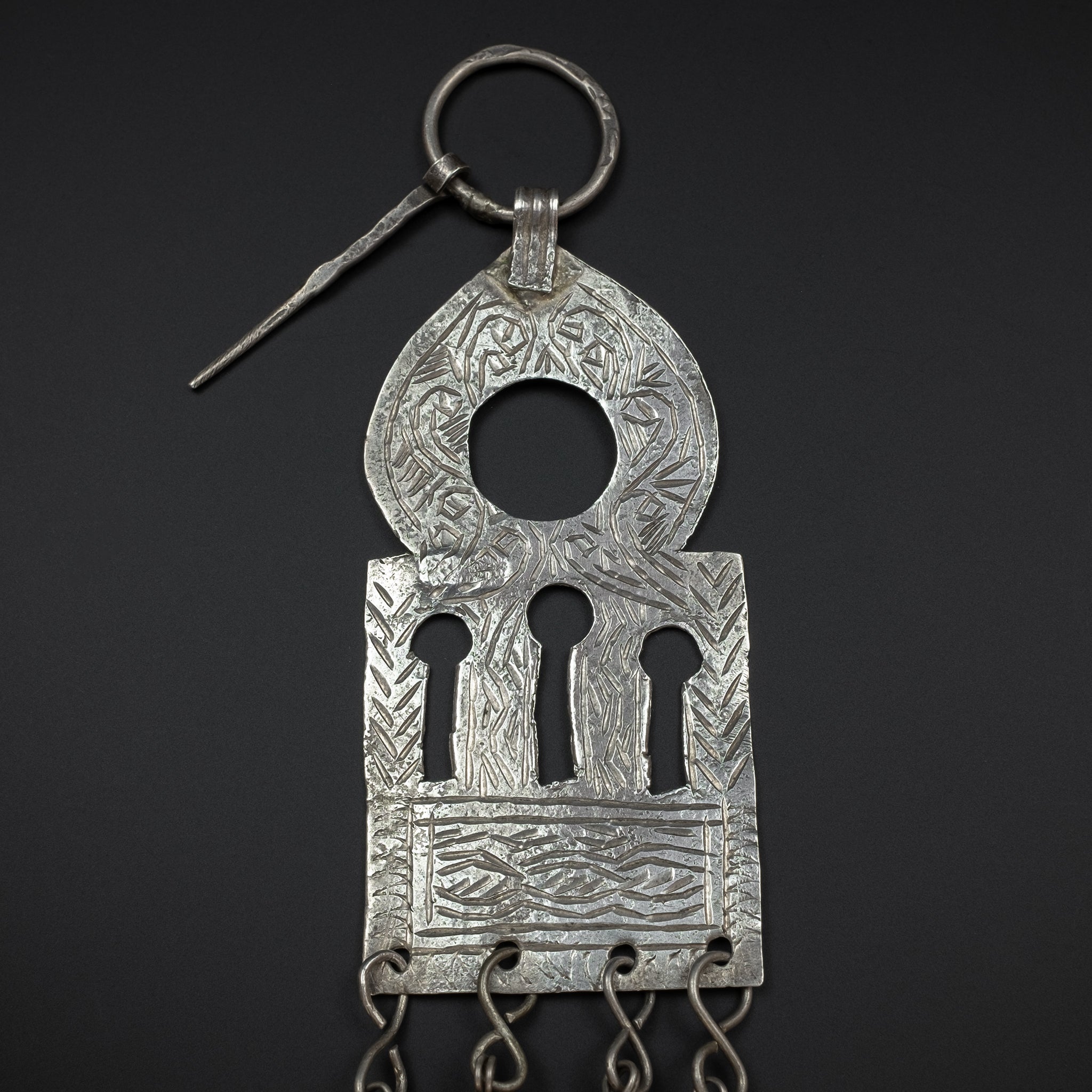 Old Silver Moroccan Temporal Adornment, Ouezzane, Rif Mountains