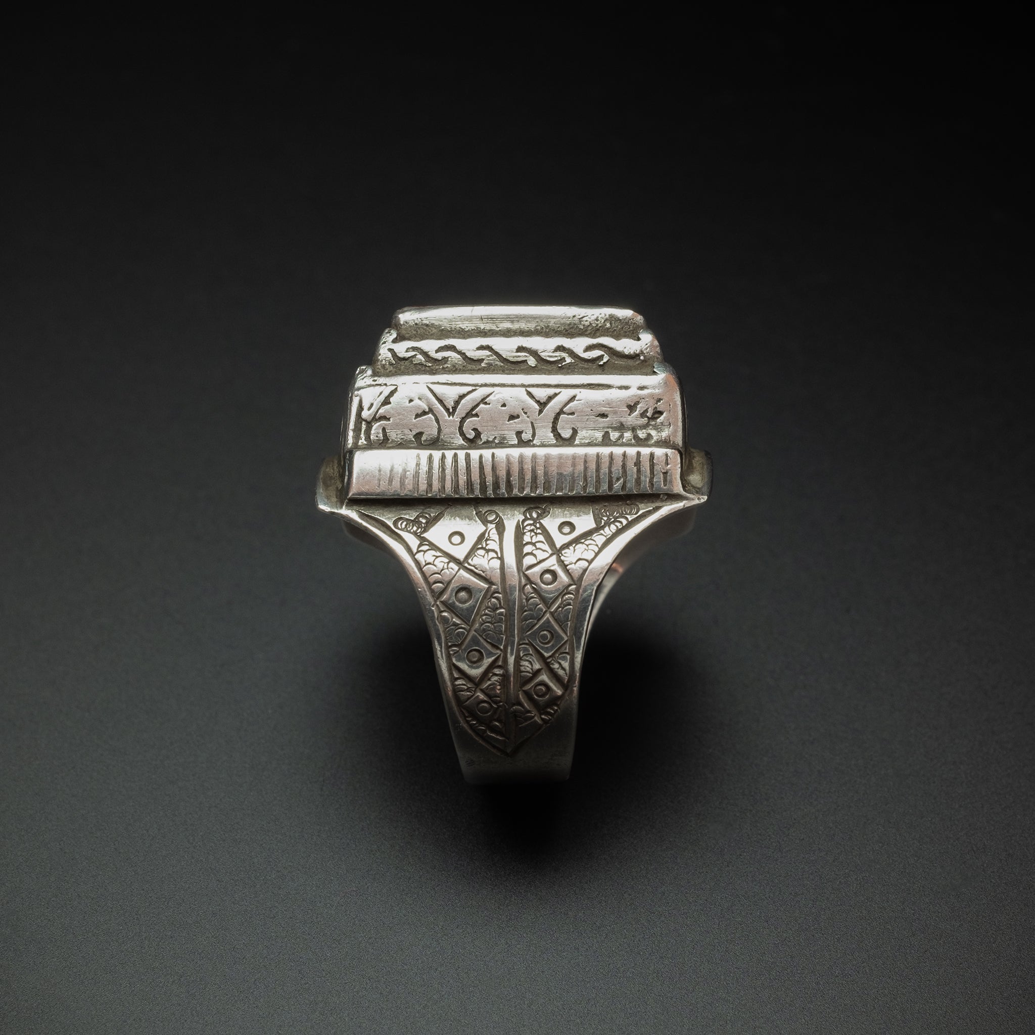 RARE Old Persian/Iranian Silver & Carnelian Seal Ring, Iran