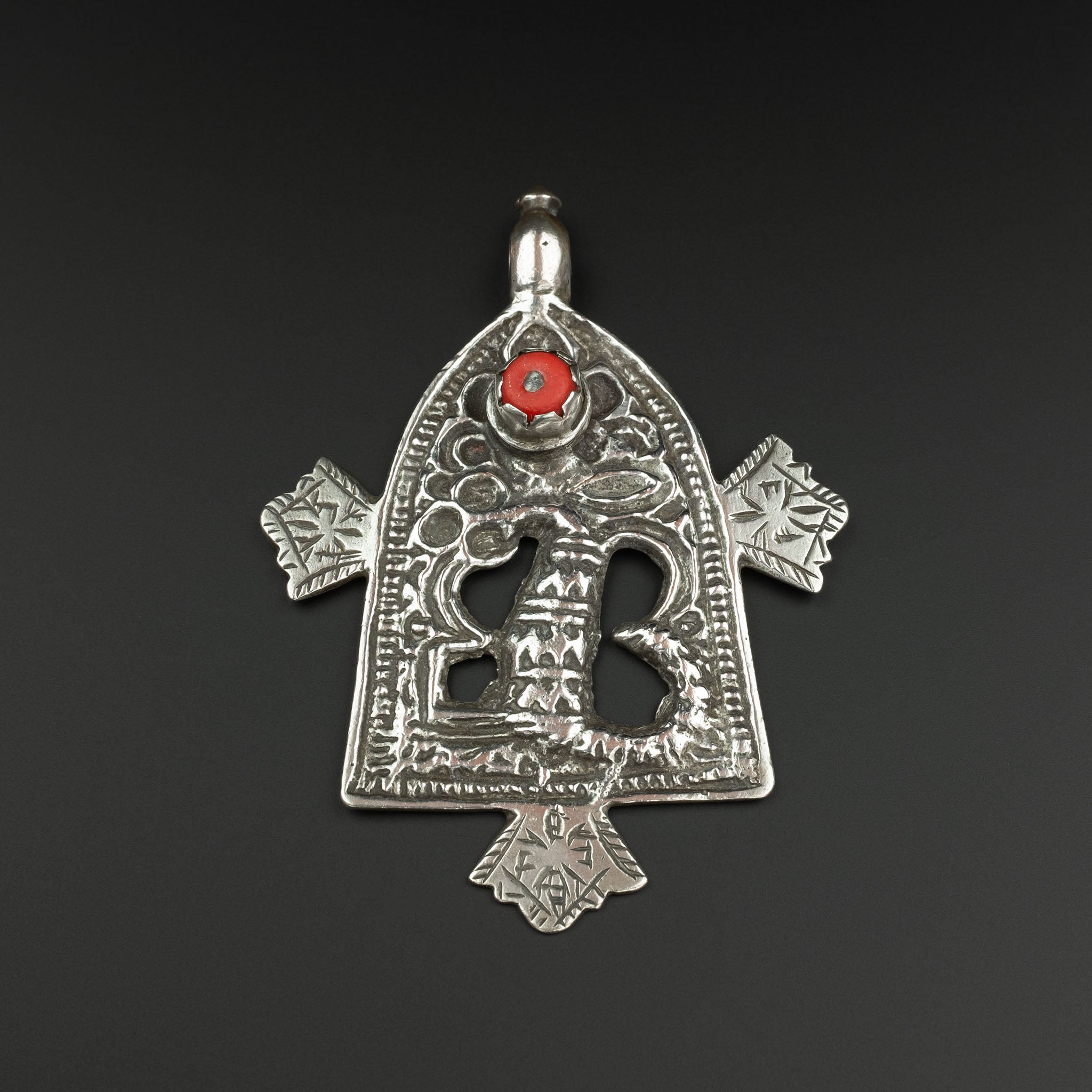 Vintage Moroccan 'Portal of Life' Fertility Pendant