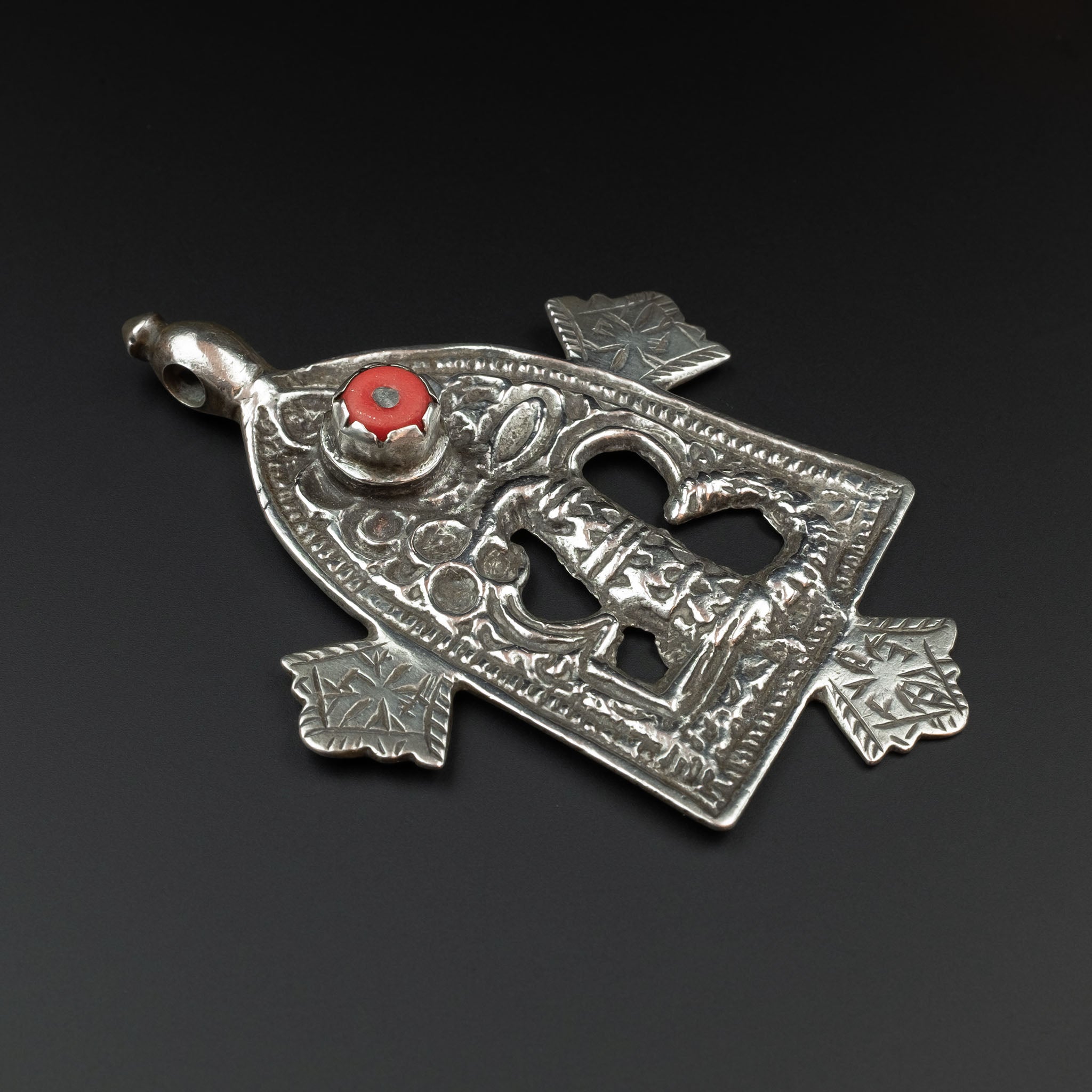 Vintage Moroccan 'Portal of Life' Fertility Pendant