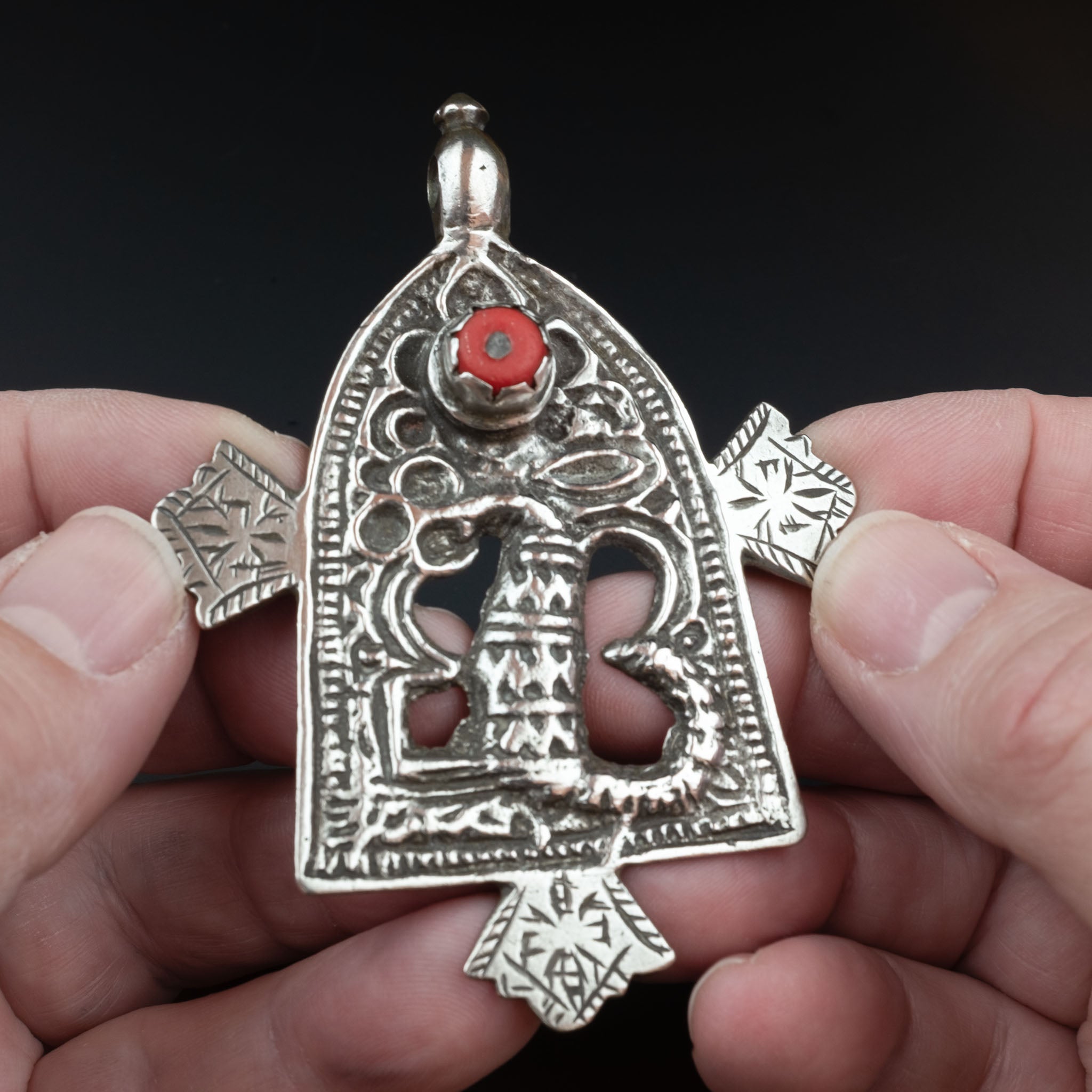 Vintage Moroccan 'Portal of Life' Fertility Pendant