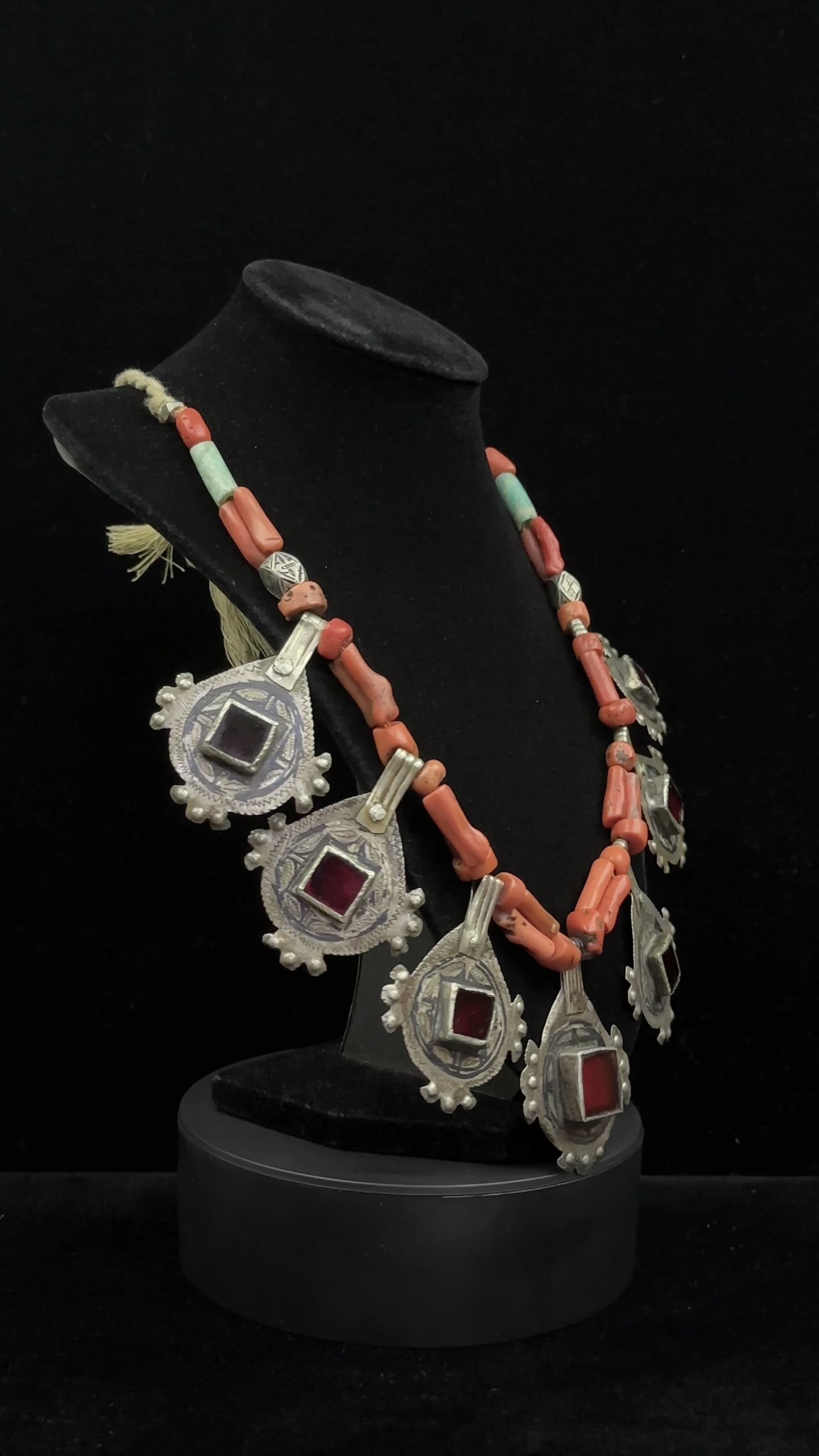 Silver Moroccan Berber Necklace, Ida ou Nadif tribe, Anti-Atlas