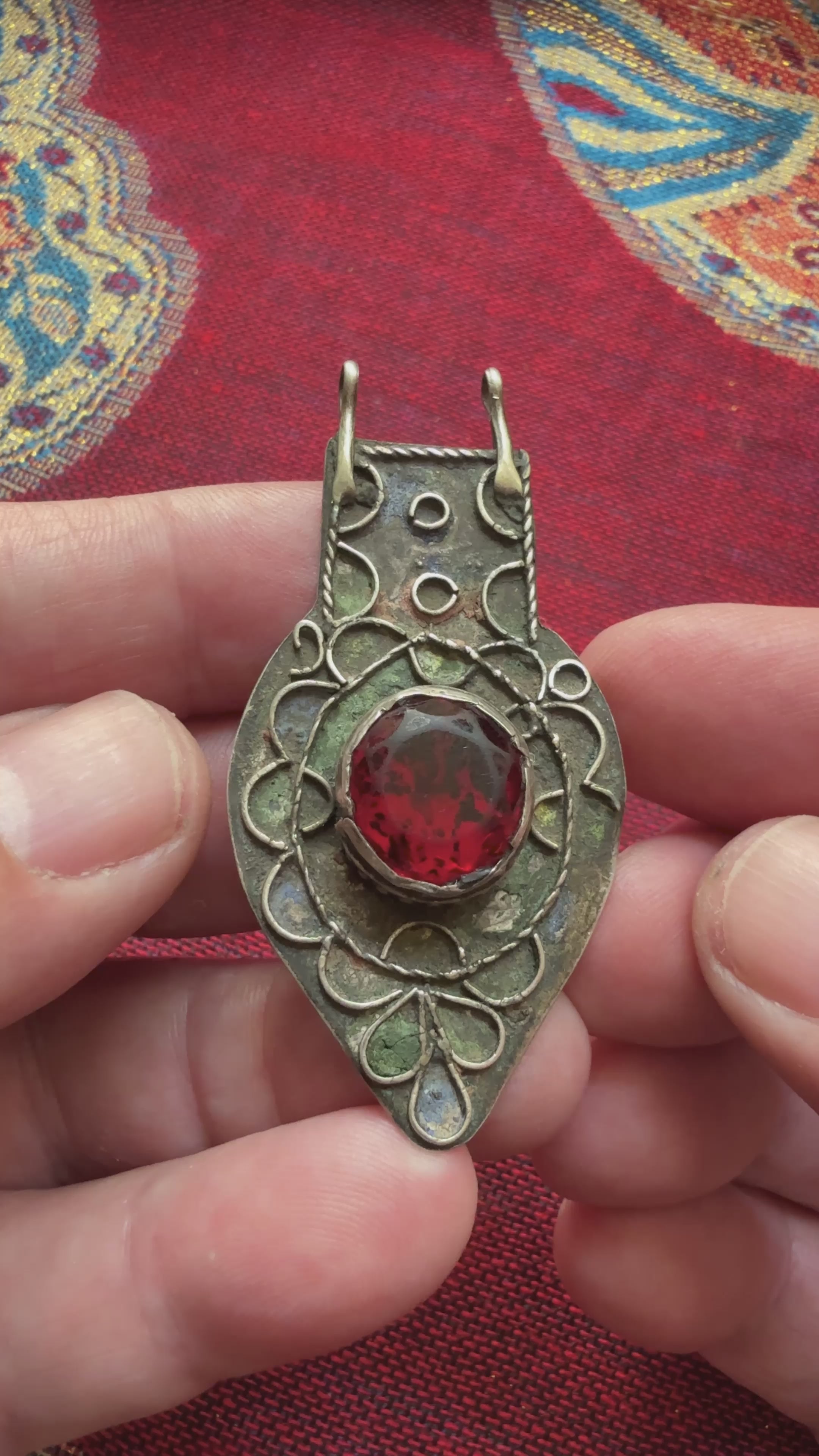 Antique Ait Ouaouzguite Silver Pendant, Morocco