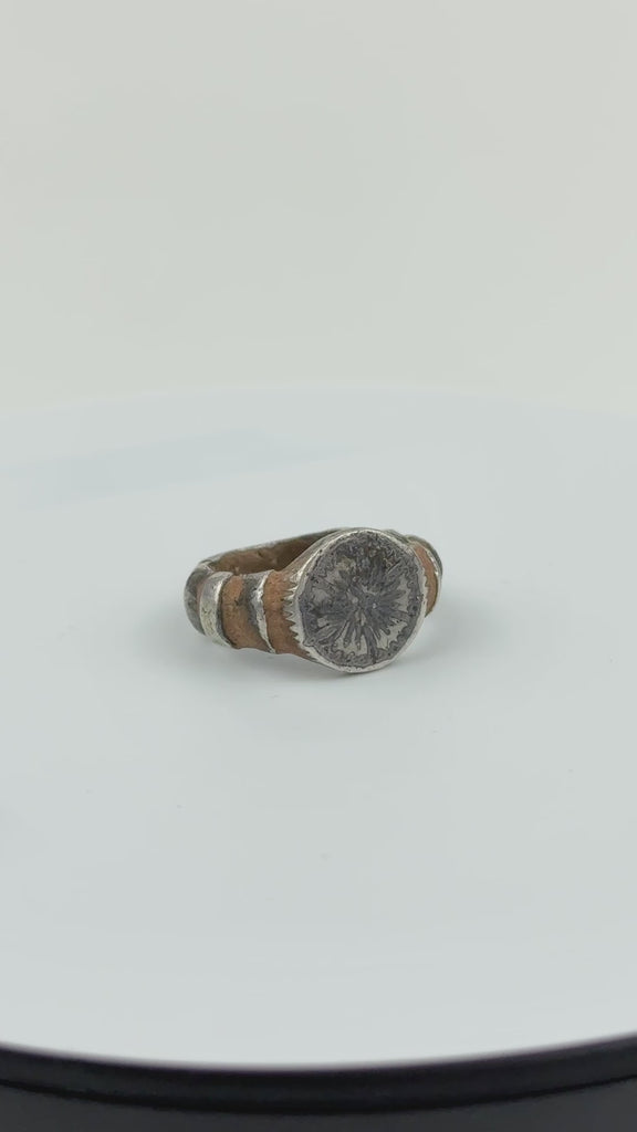 Rare Antique Silver Moroccan Ring, Marinid Era