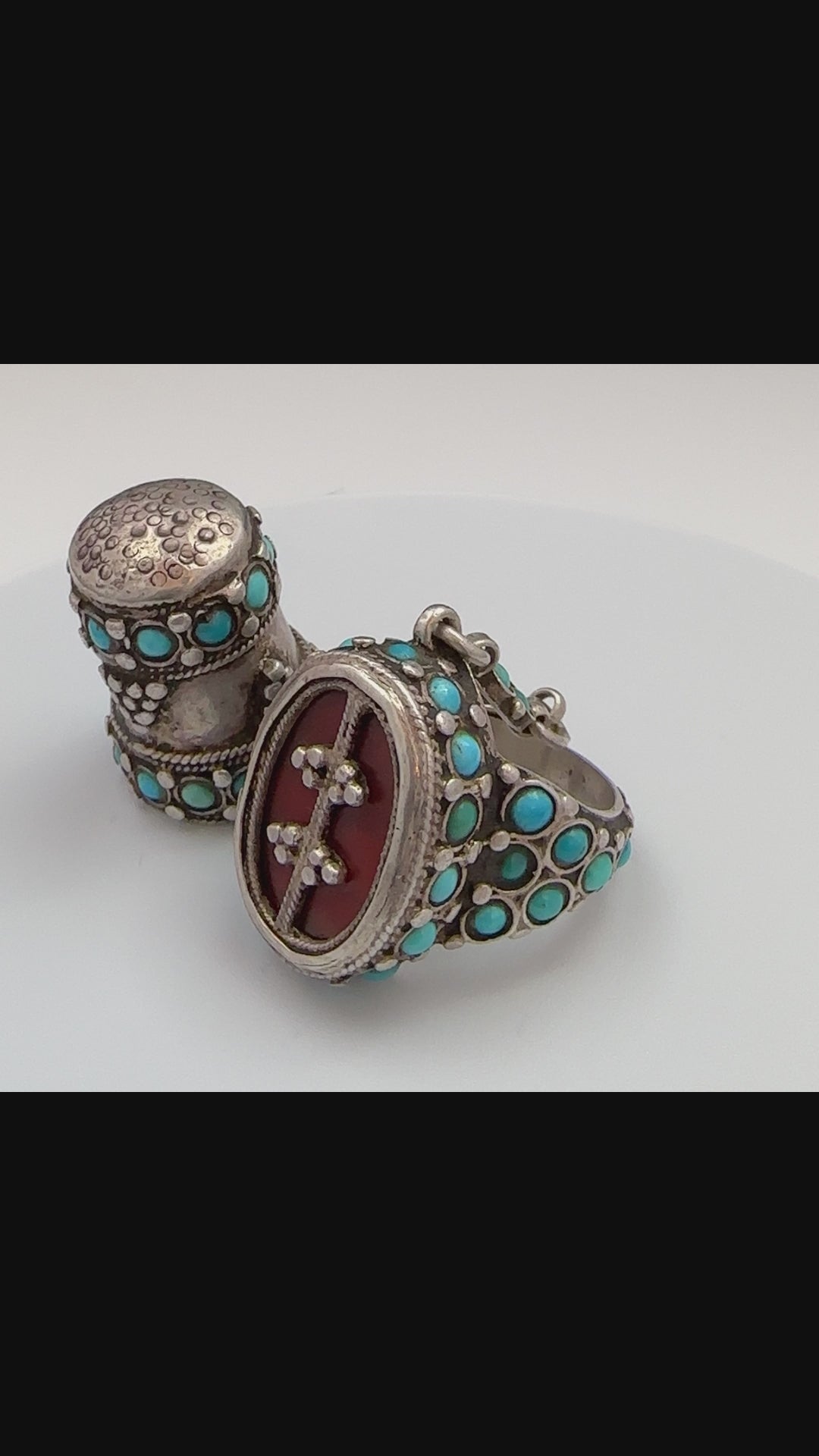 RARE Antique Ring & Thimble, Bukhara, Uzbekistan