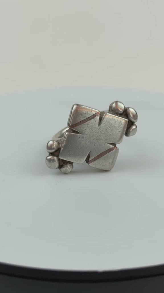 Vintage Fulani / Hausa Tribal Ring, African Sahel, Size 7