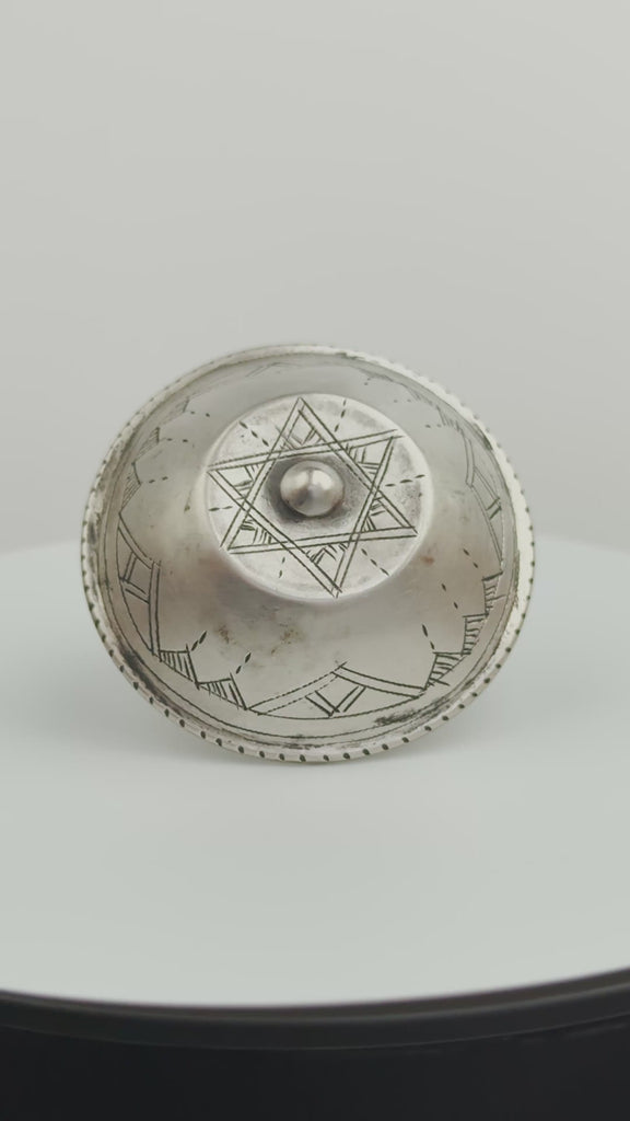 Vintage Silver Tuareg ‘Tellit’ Moon Ring , North Africa