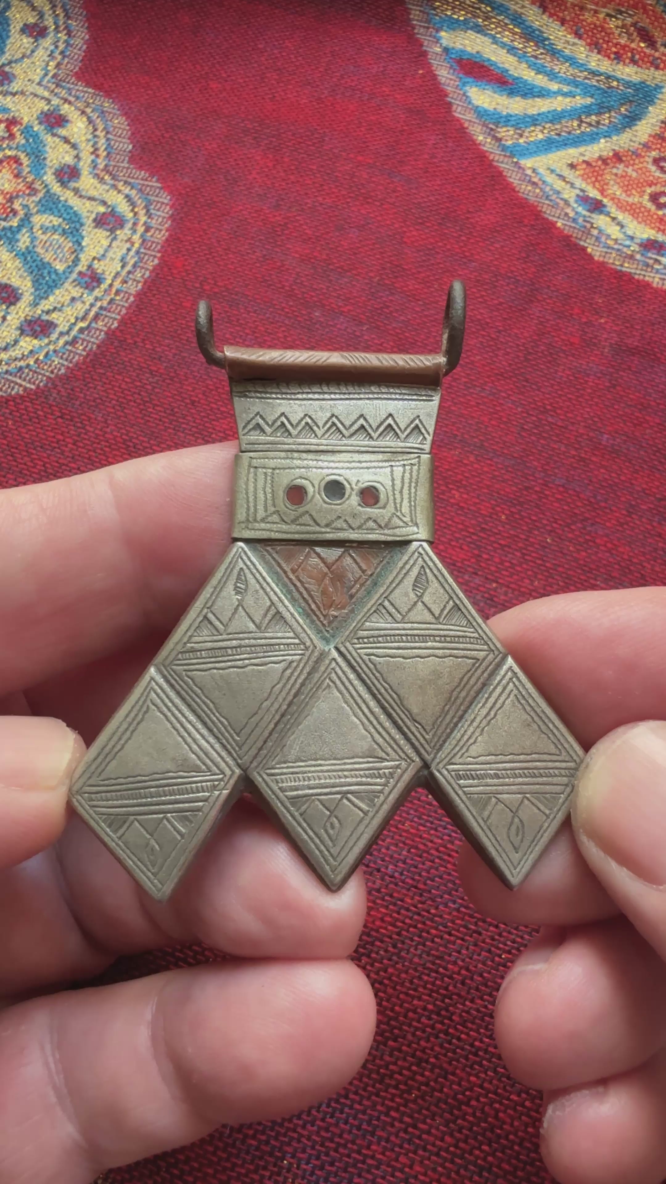 Old Silver Tuareg Khomissar Pendant, Niger