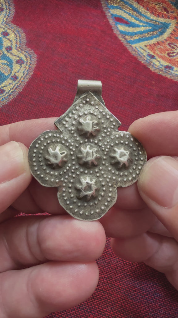 Old Silver Berber Foulet Khamsa (Hamsa), Morocco