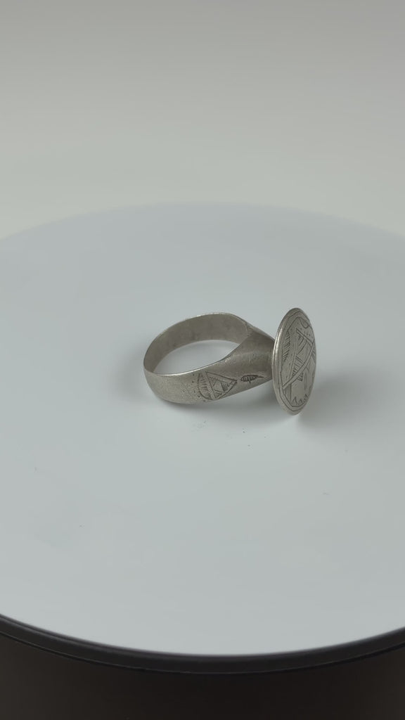 Vintage Silver Tuareg Ring, Mali