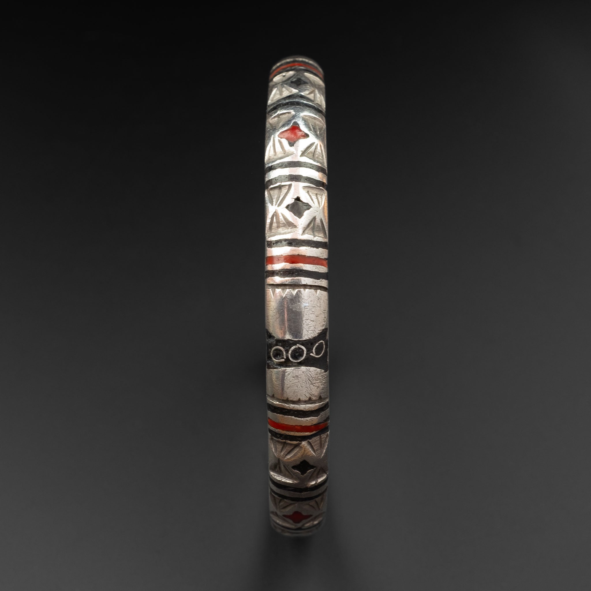 Saharawi Silver Bangle Bracelet, Guelmim, Morocco