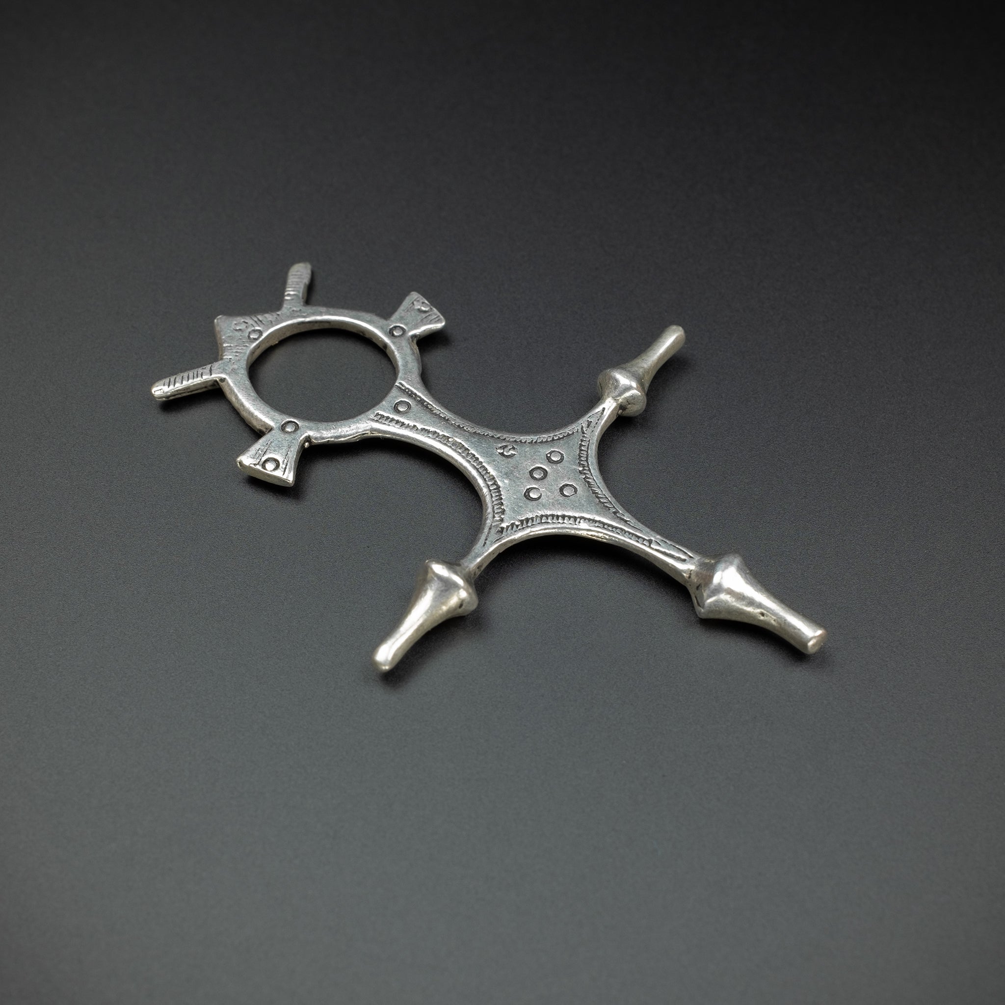 Old Silver Tuareg Cross of Agadez, Niger