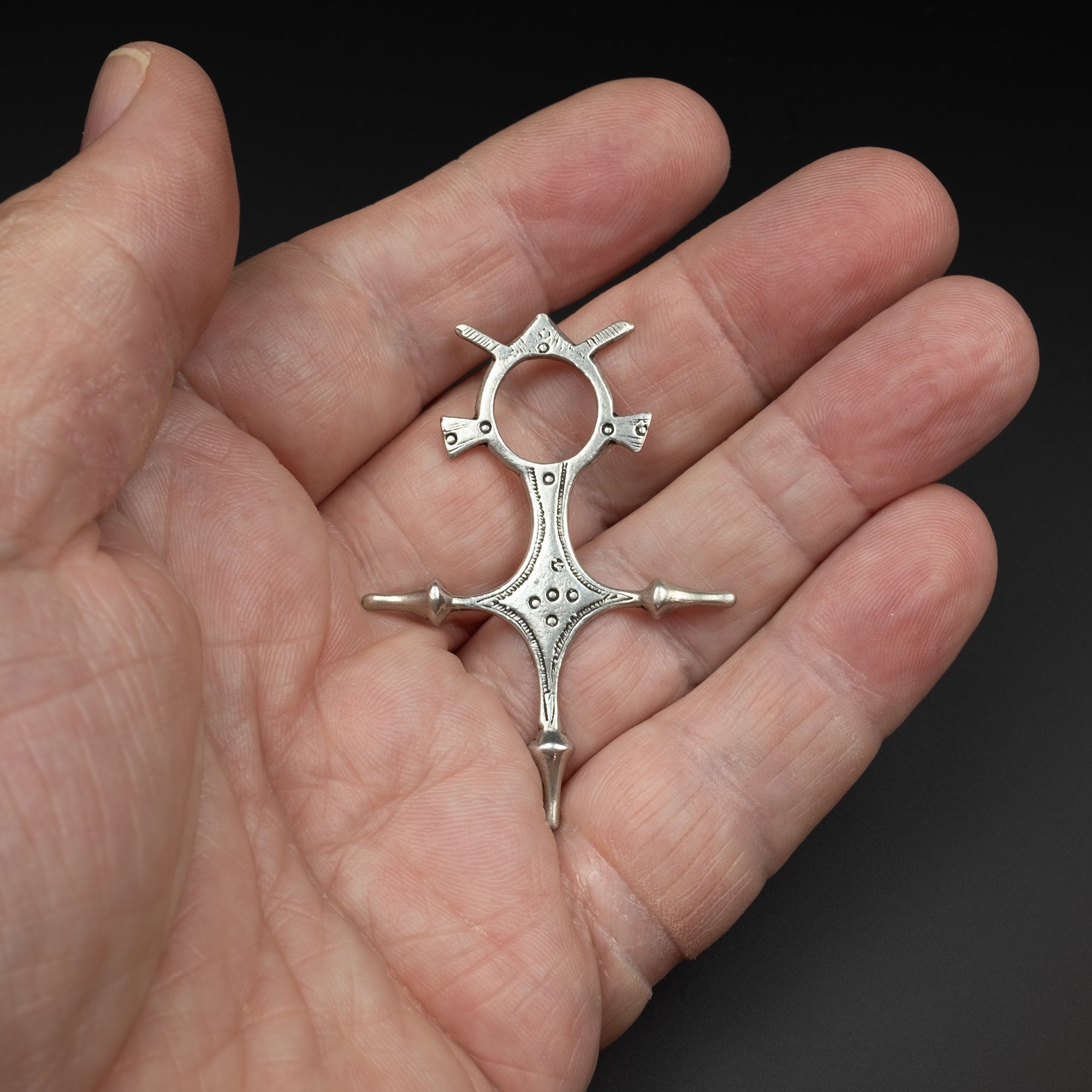 Old Silver Tuareg Cross of Agadez, Niger