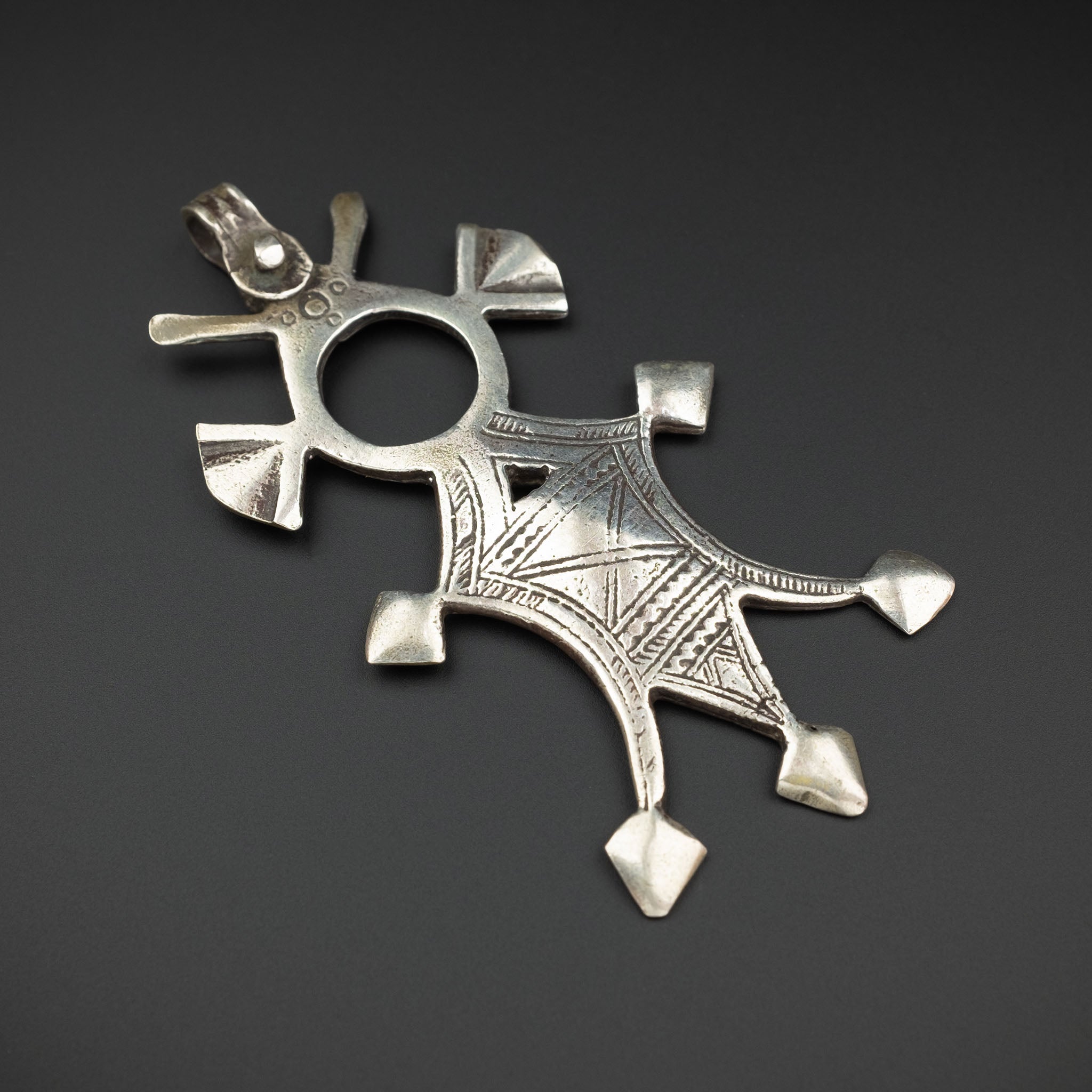 Silver Tuareg Cross Pendant, Niger