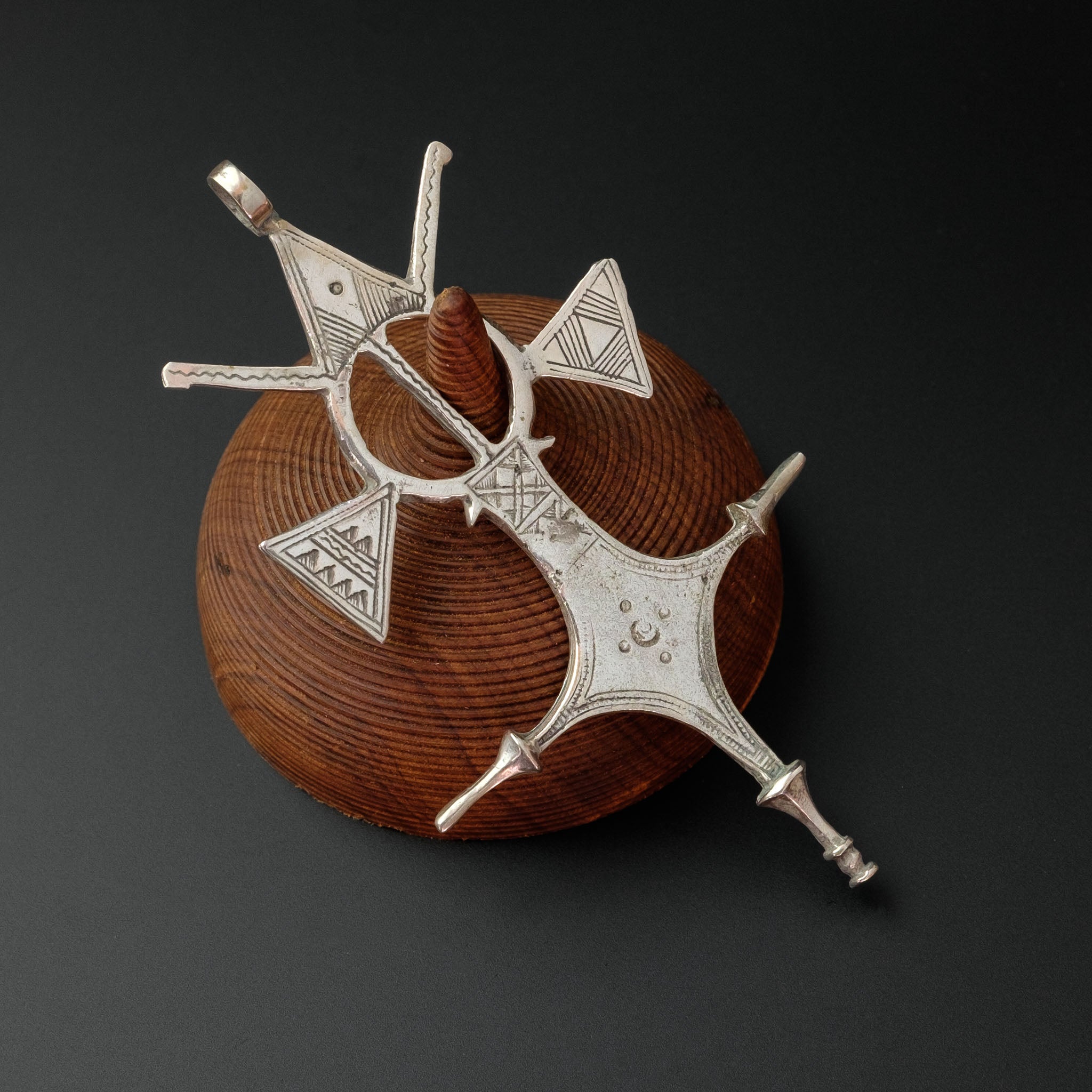 Silver Tuareg  Cross Pendant, Niger