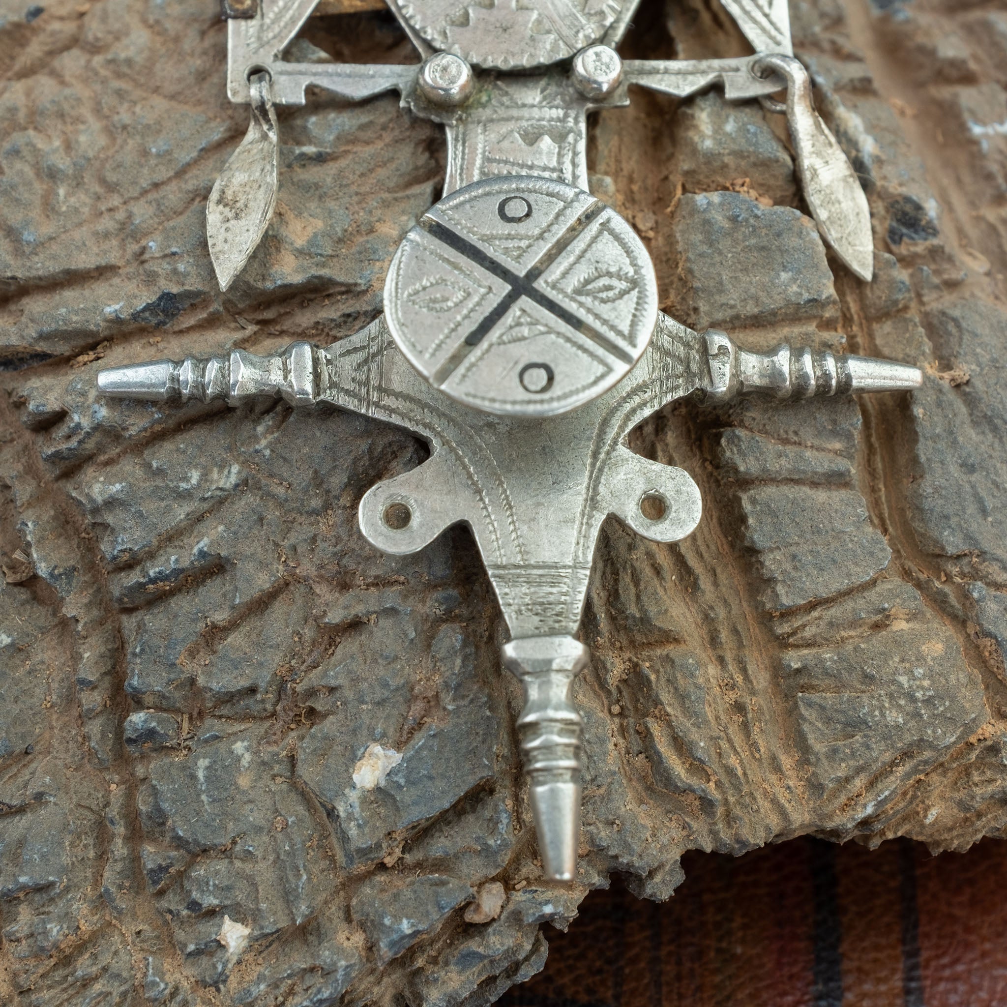Old Silver Tuareg Cross Pendant, Niger