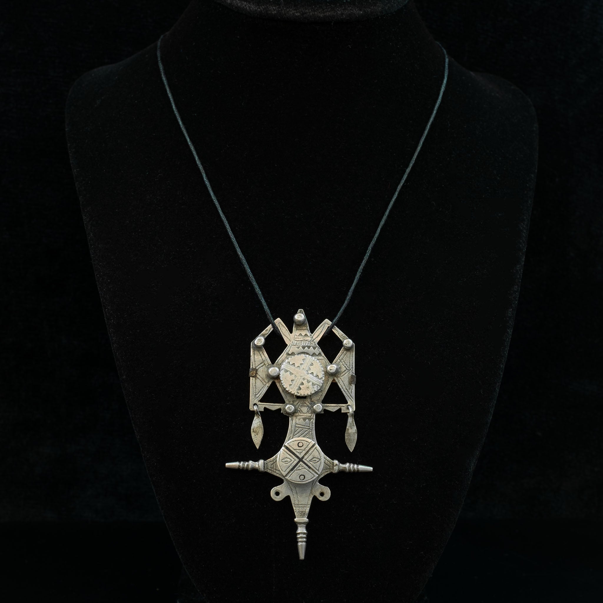 Old Silver Tuareg Cross Pendant, Niger