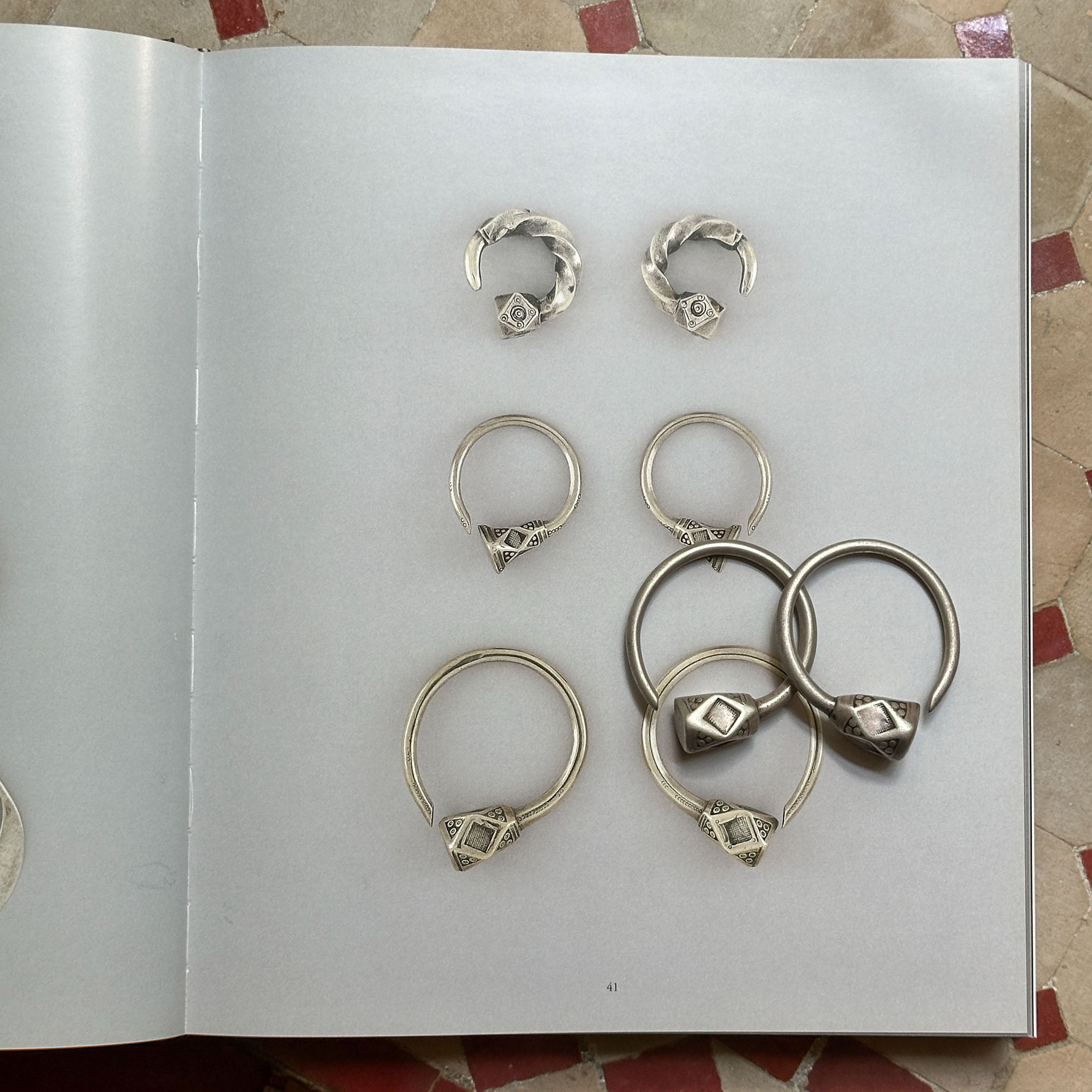 Antique Silver Tuareg ‘Tsabit’ Earrings, Niger