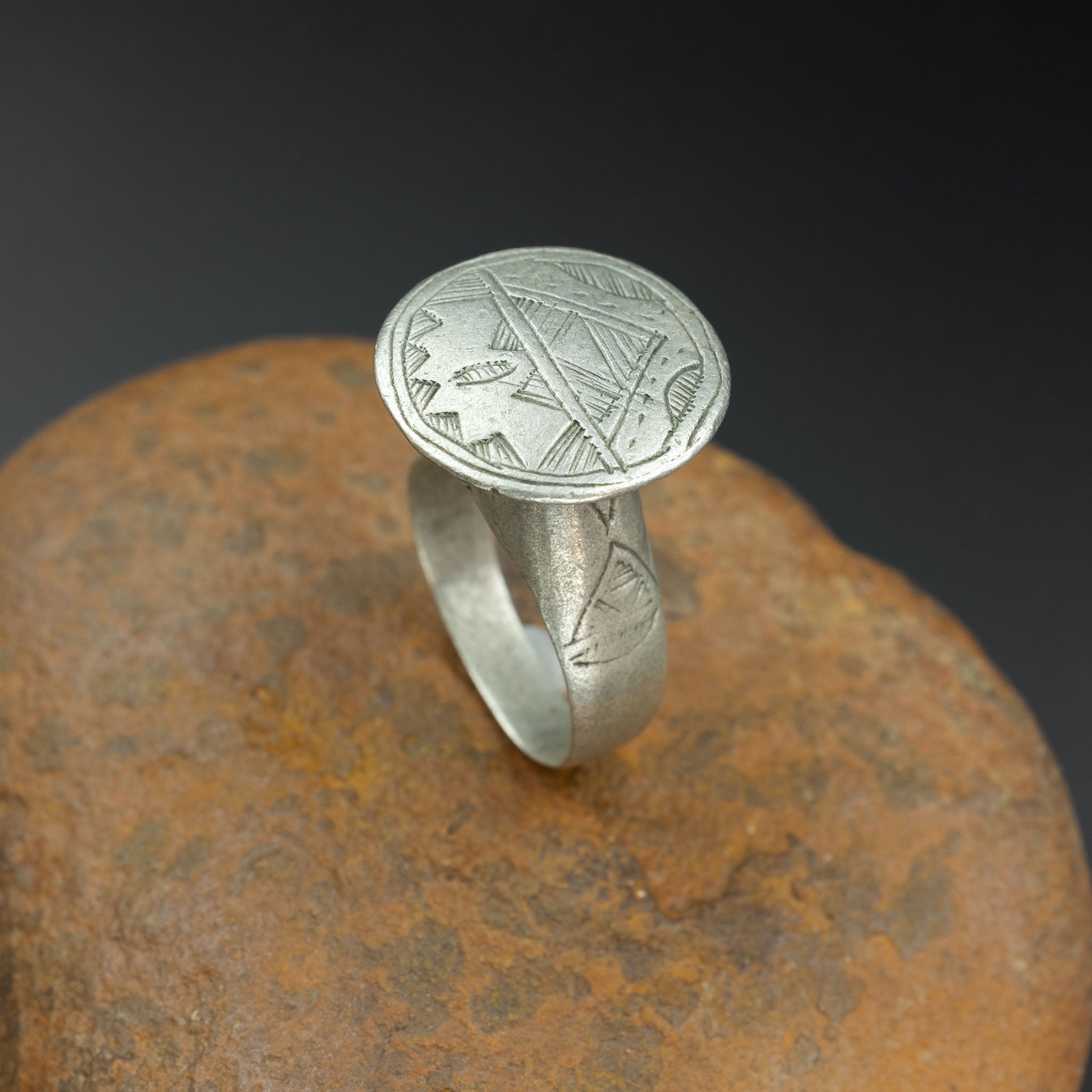 Vintage Silver Tuareg Ring, Mali