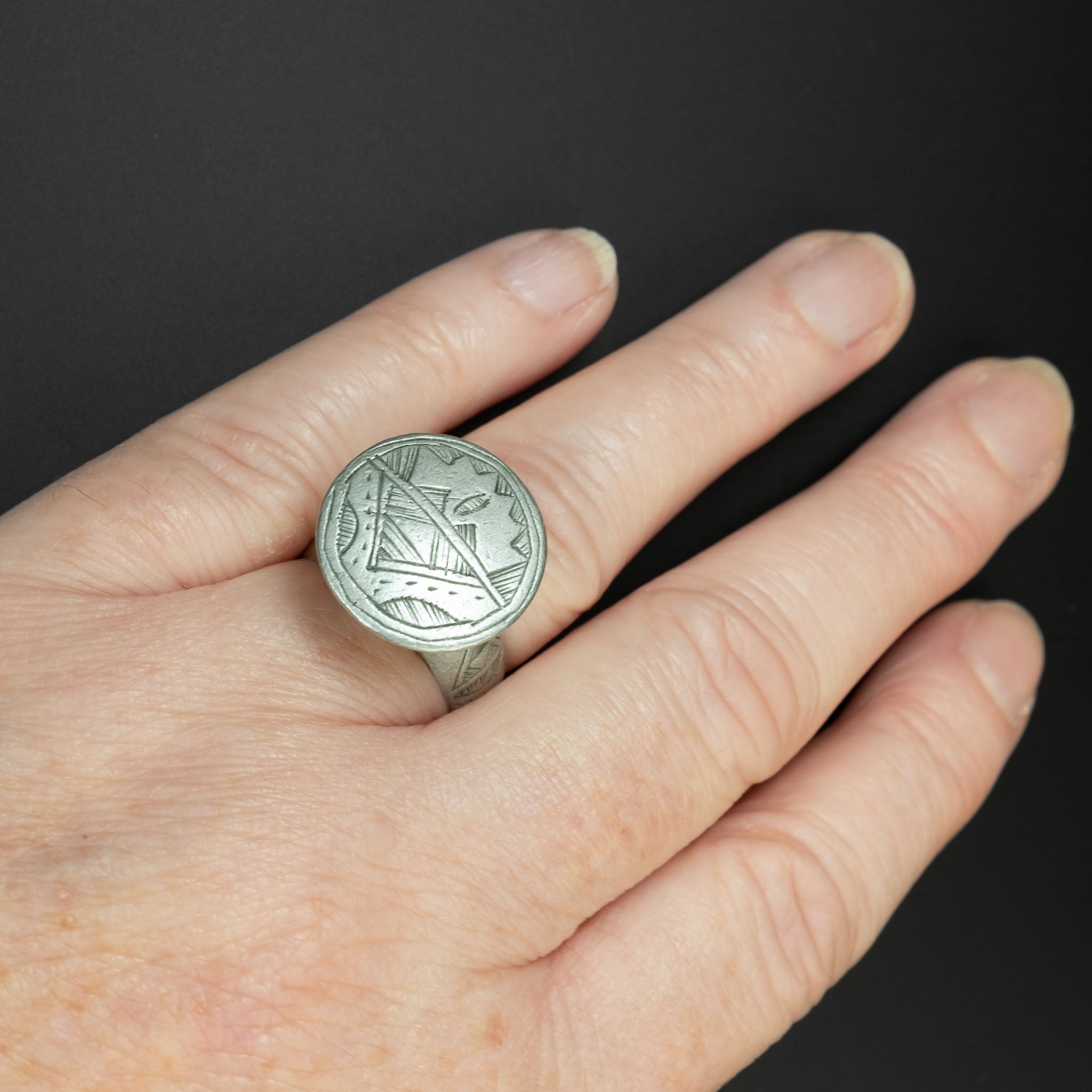 Vintage Silver Tuareg Ring, Mali