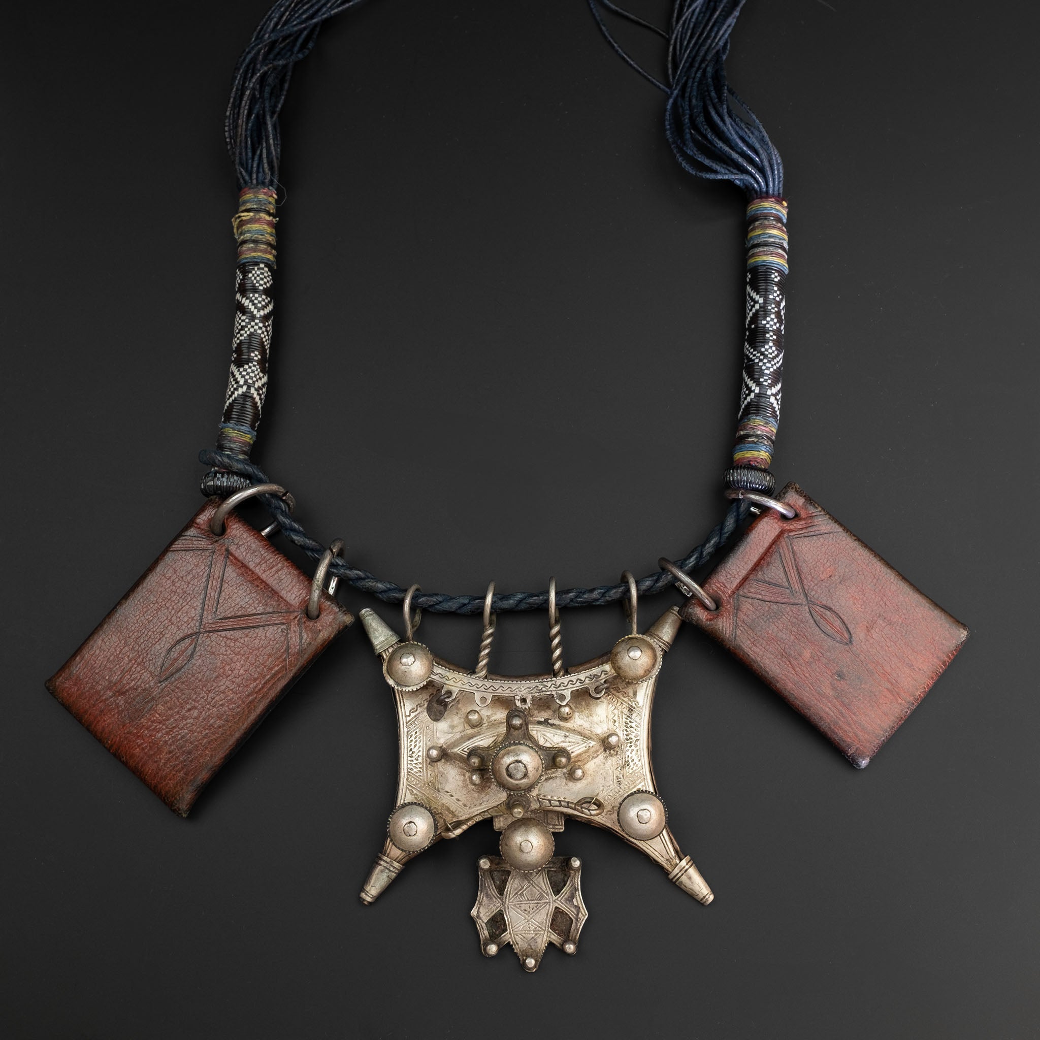 Old Tuareg Tcherot Amulet Necklace