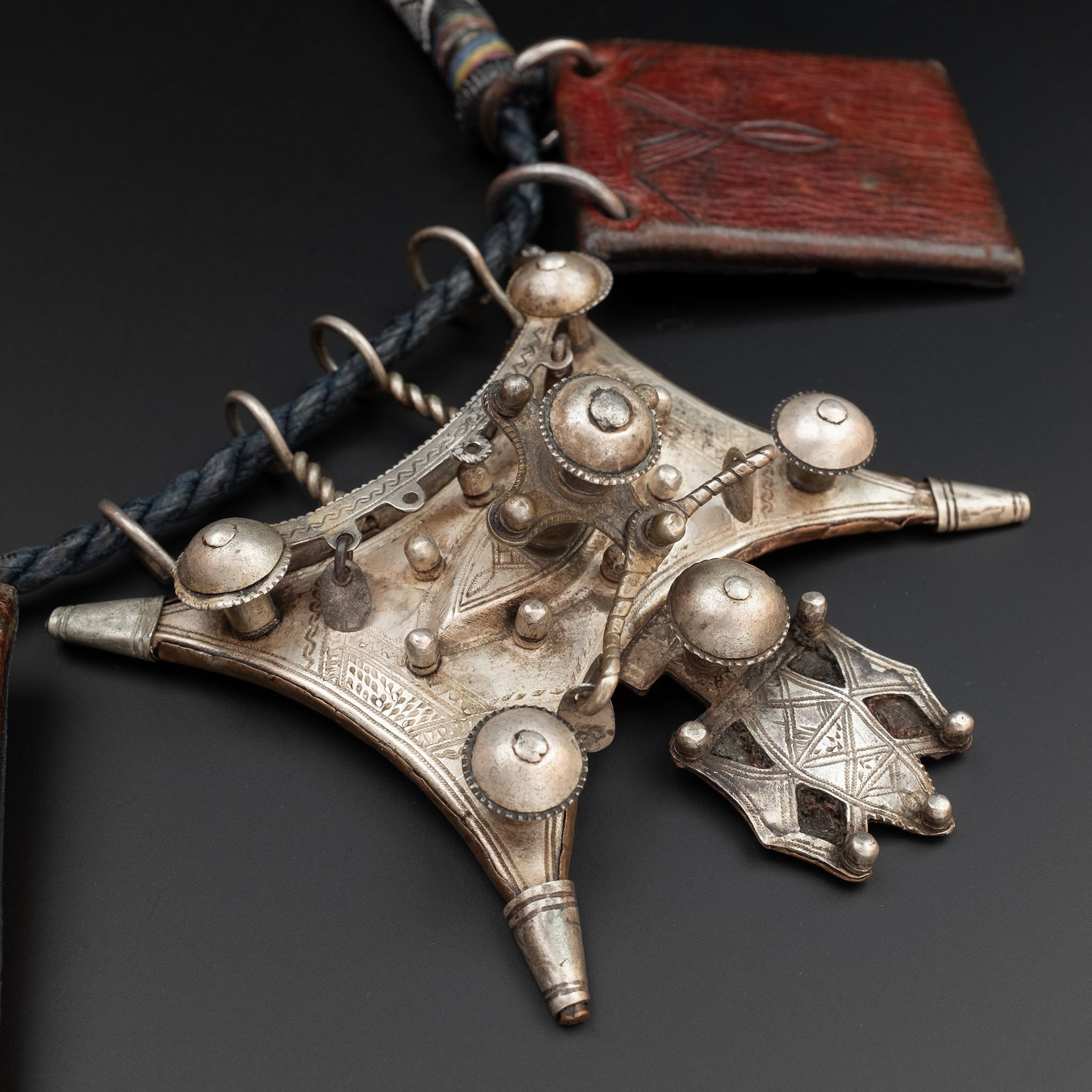 Old Tuareg Tcherot Amulet Necklace