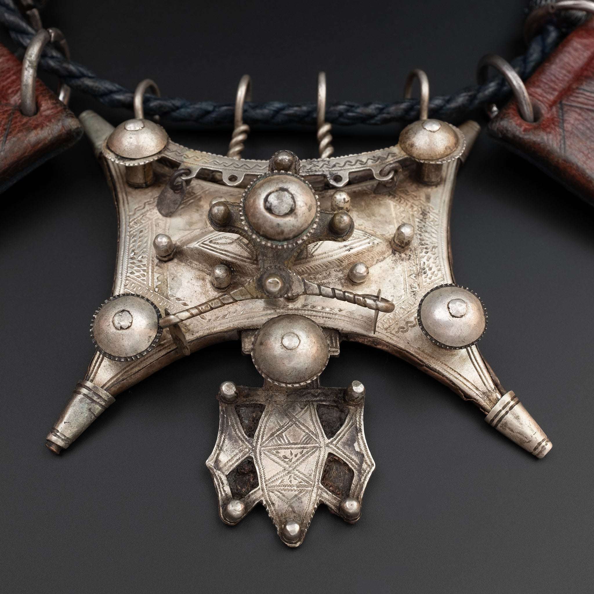 Old Tuareg Tcherot Amulet Necklace