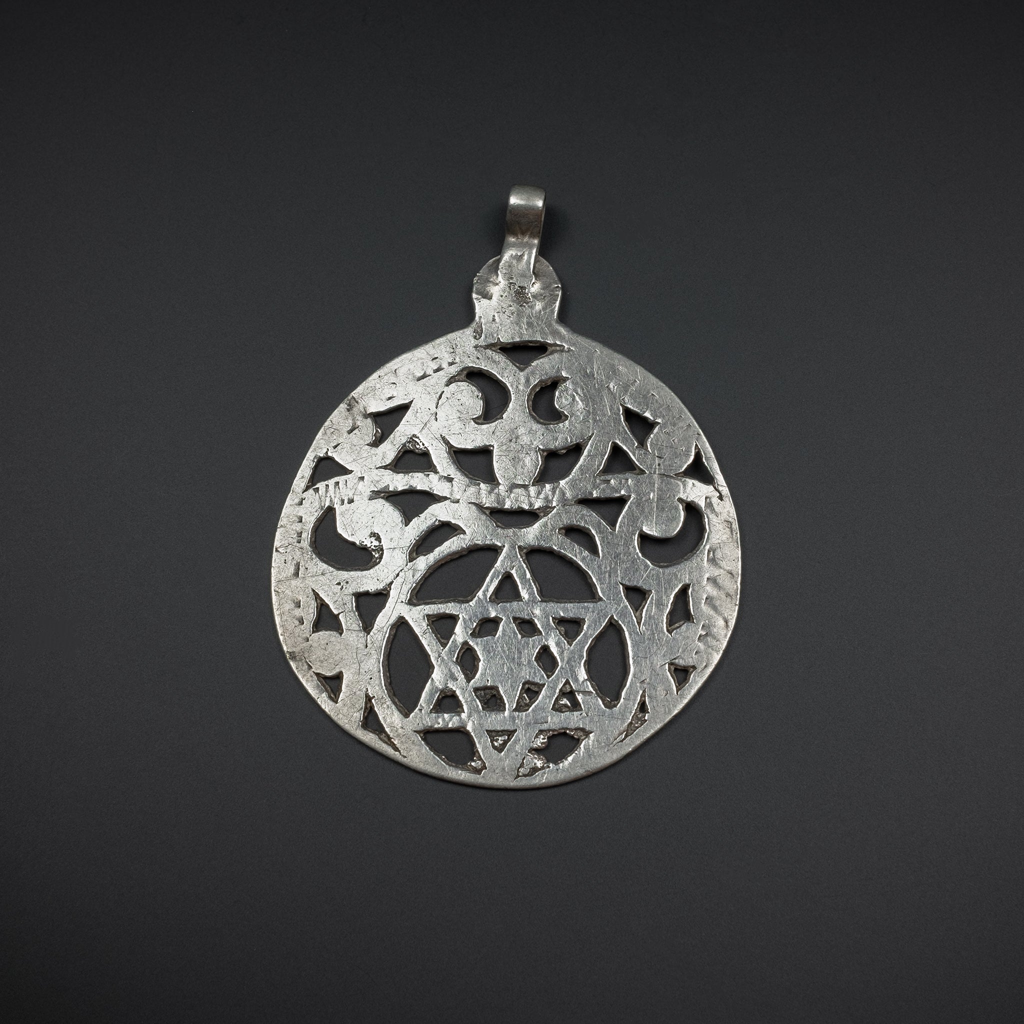 Old Tunisian Silver Amulet Pendant
