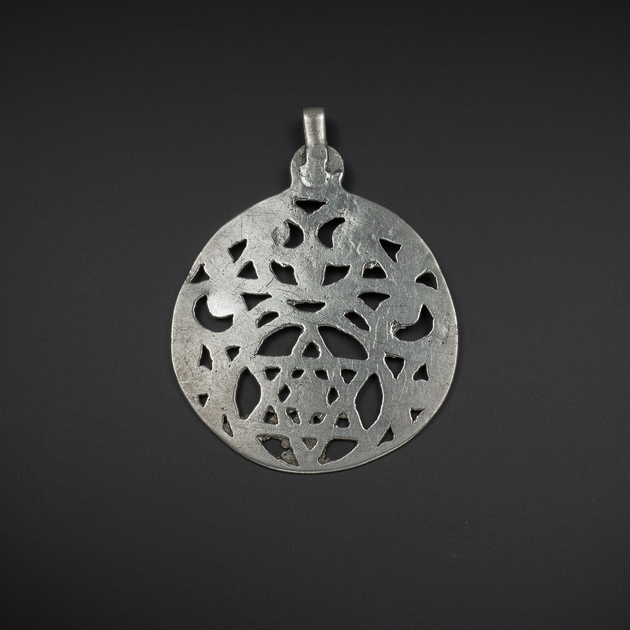 Old Tunisian Silver Amulet Pendant