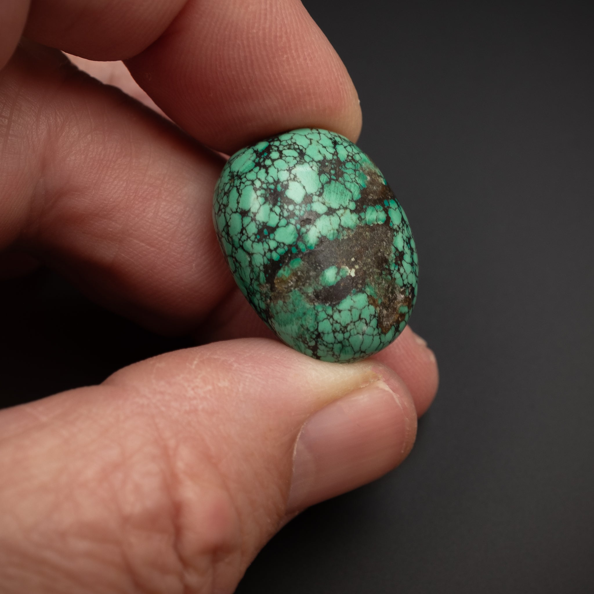 Antique Tibetan Turquoise Bead (10.2 g)