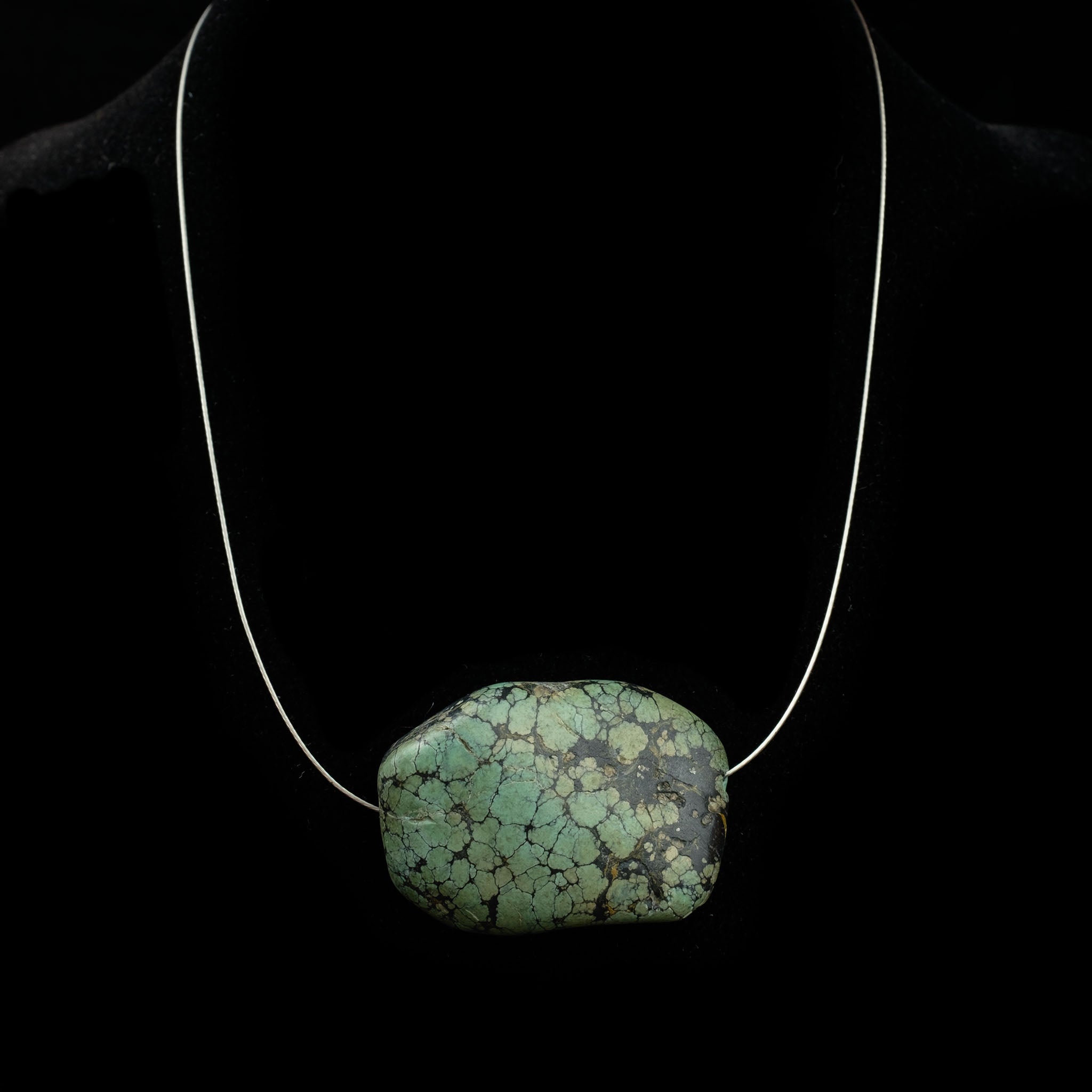 Antique Tibetan Natural Turquoise Bead (18.4 g)