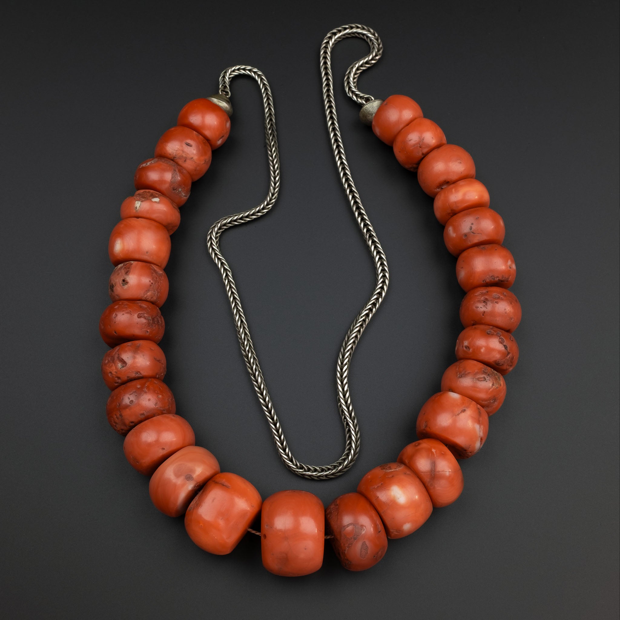 Huge Old Yemen Coral Beads