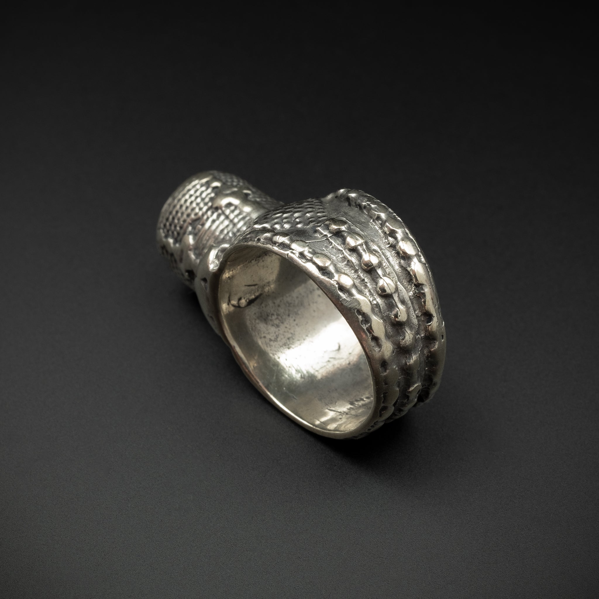 Old Silver Tower Ring, Yemen