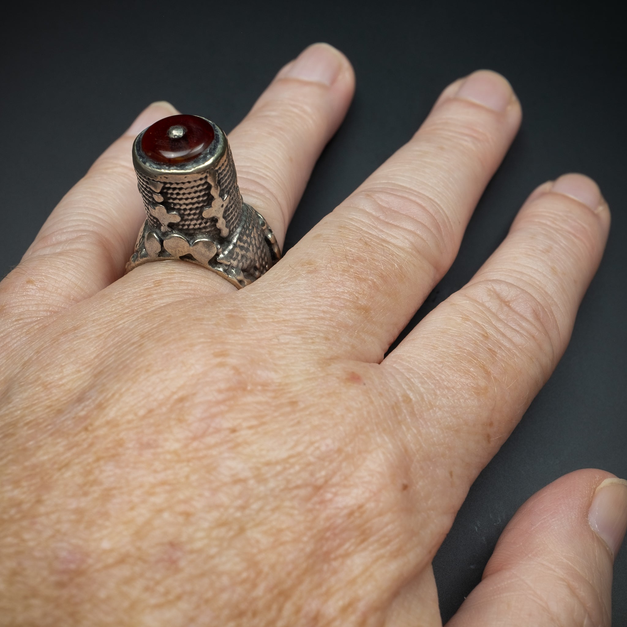 Old Silver Tower Ring, Yemen