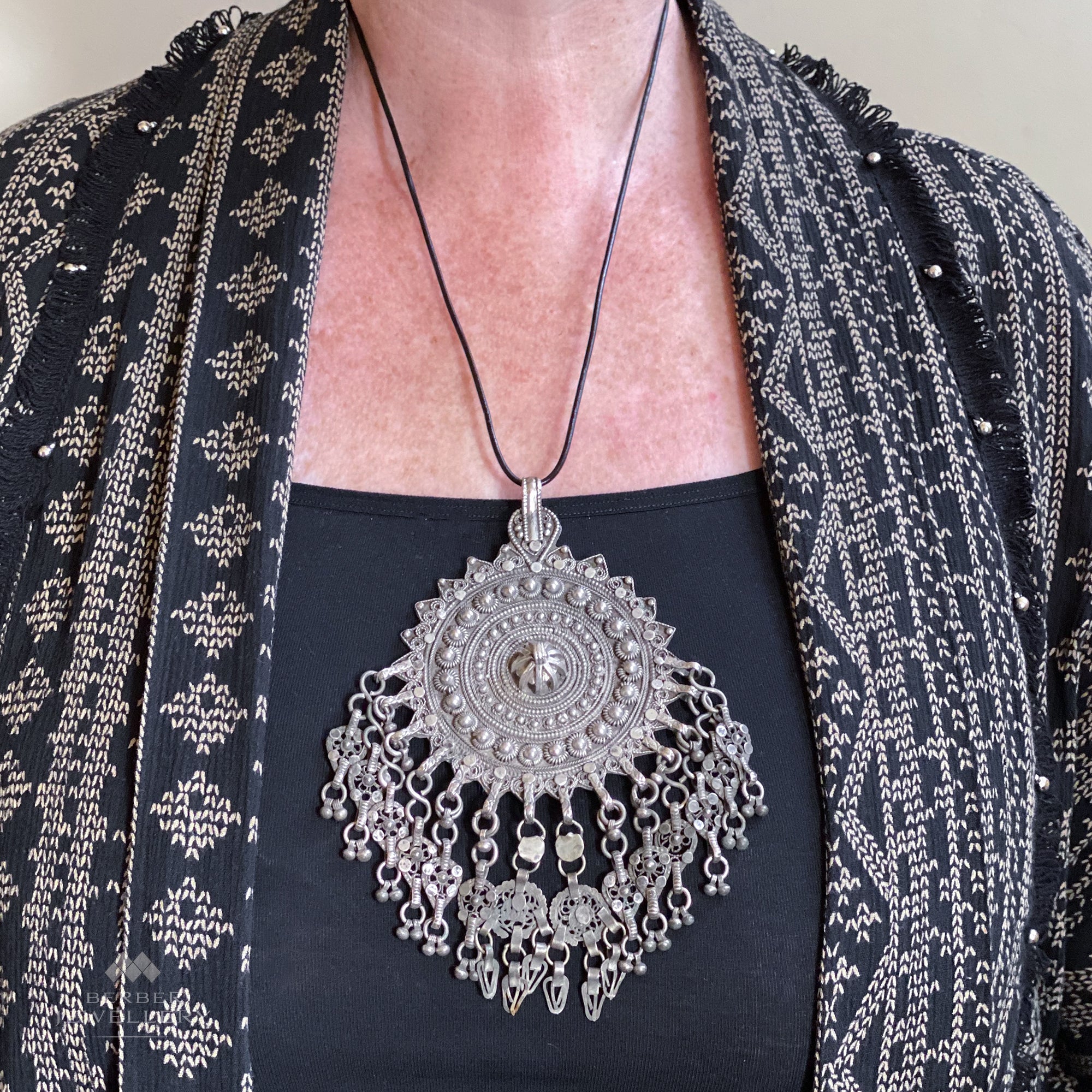 Silver Pendant from Yemen | Vintage Ethnic Jewellery