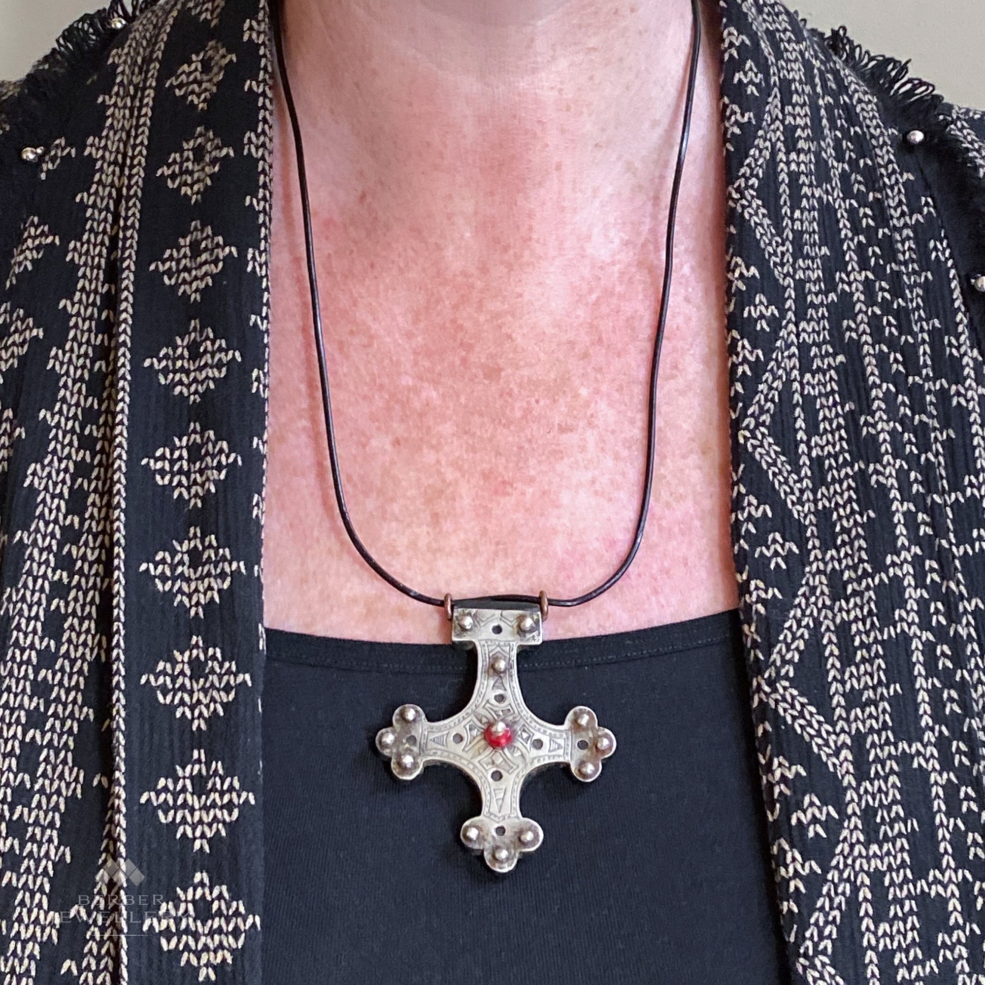 Vintage silver Tuareg Cross from Trarza, Mauritania - rare