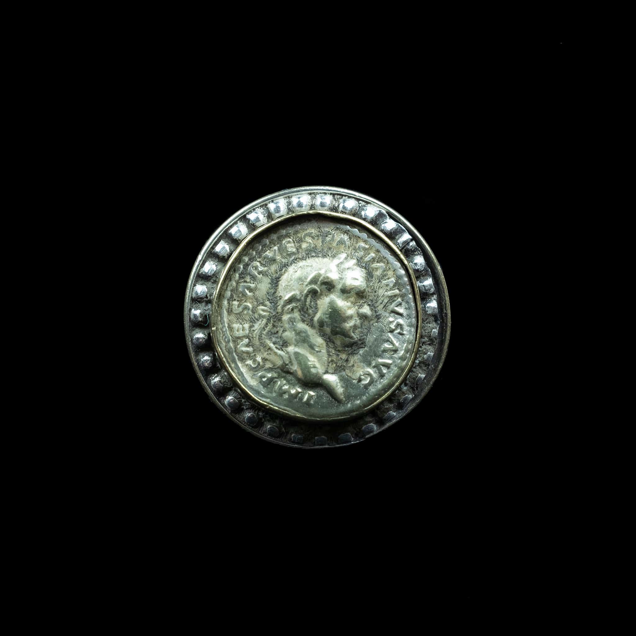 Roman Coin Ring from Afghanistan | Vintage Ethnic Jewellery
