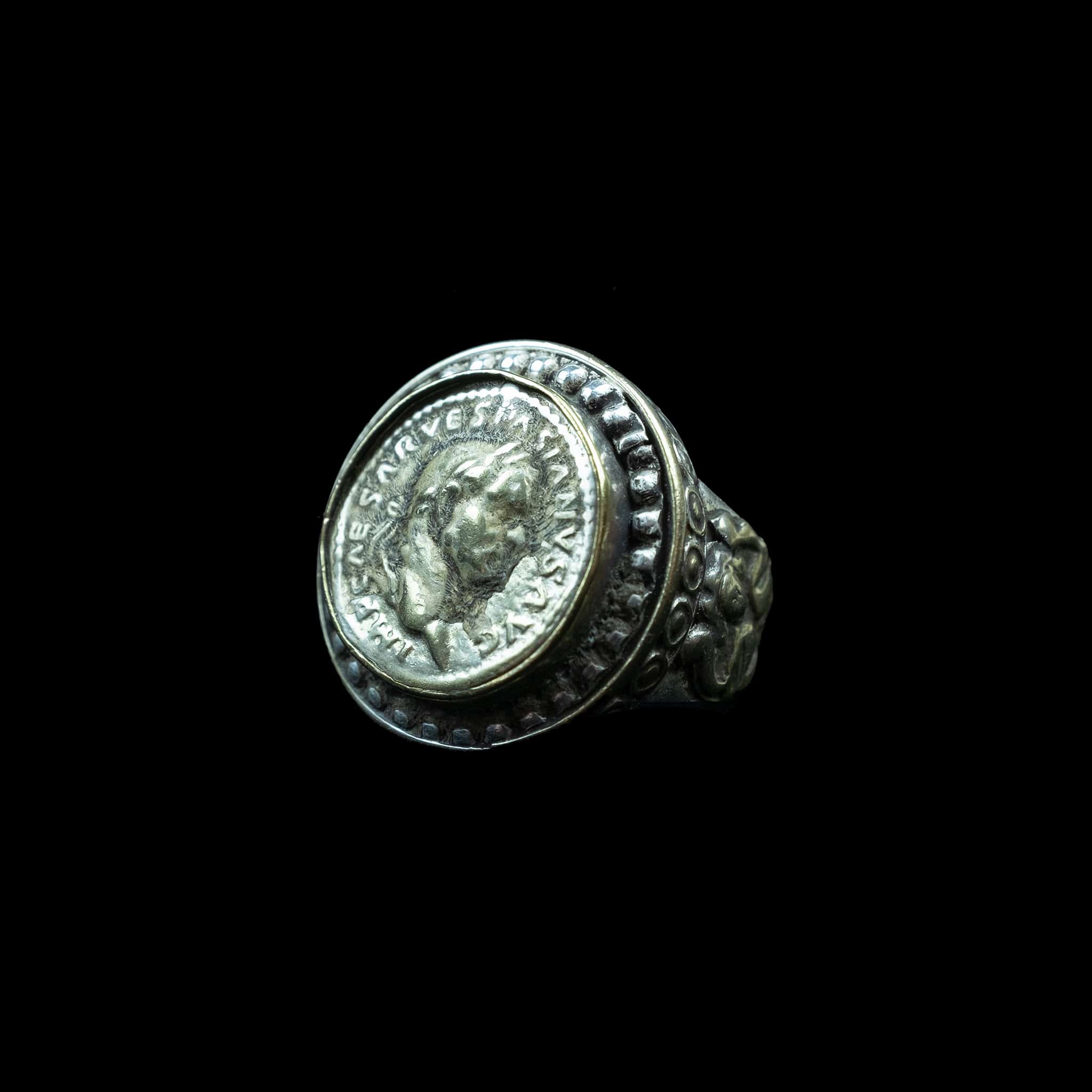 Roman Coin Ring from Afghanistan | Vintage Ethnic Jewellery