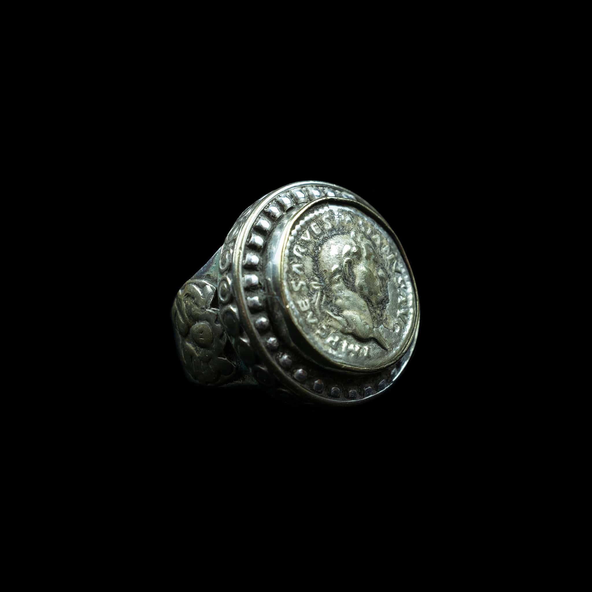 Roman Coin Ring from Afghanistan | Vintage Ethnic Jewellery