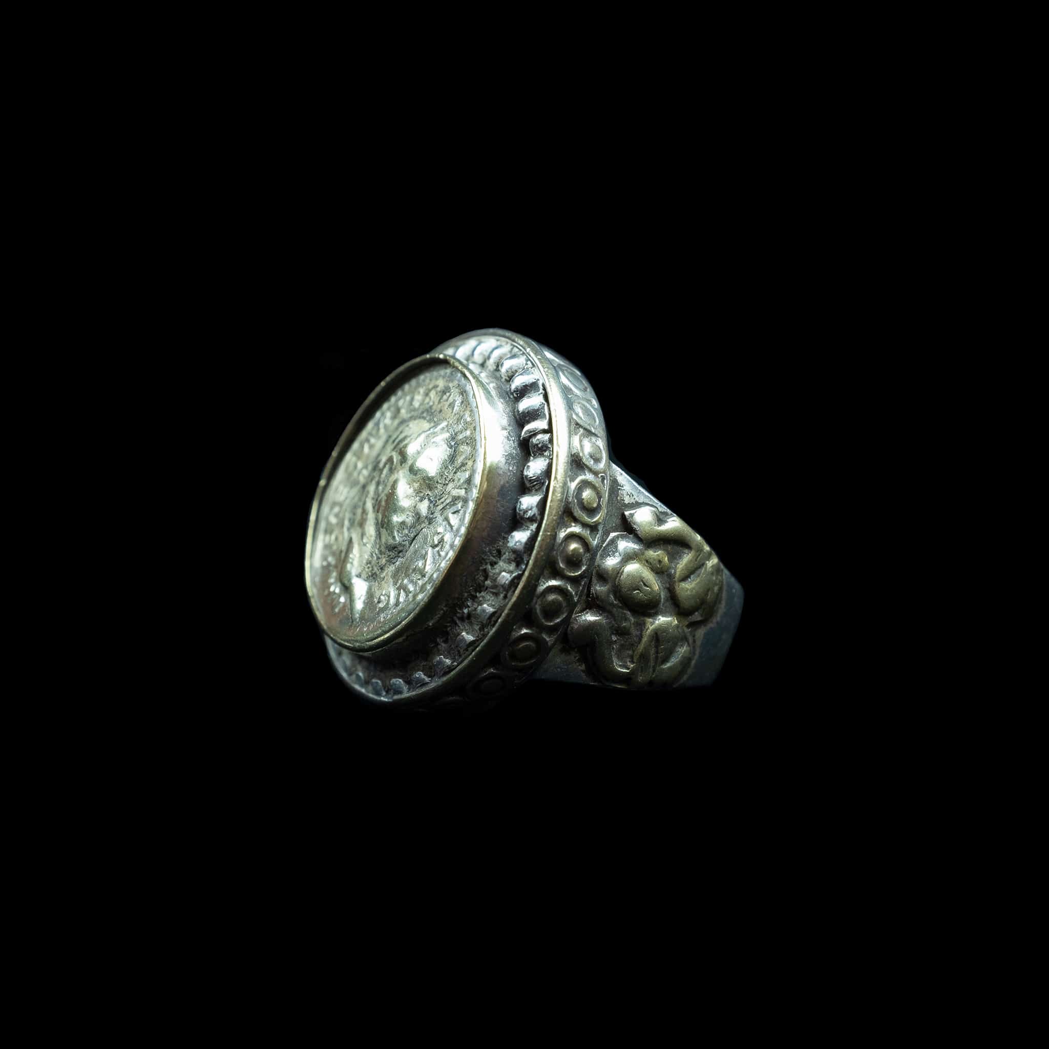 Roman Coin Ring from Afghanistan | Vintage Ethnic Jewellery