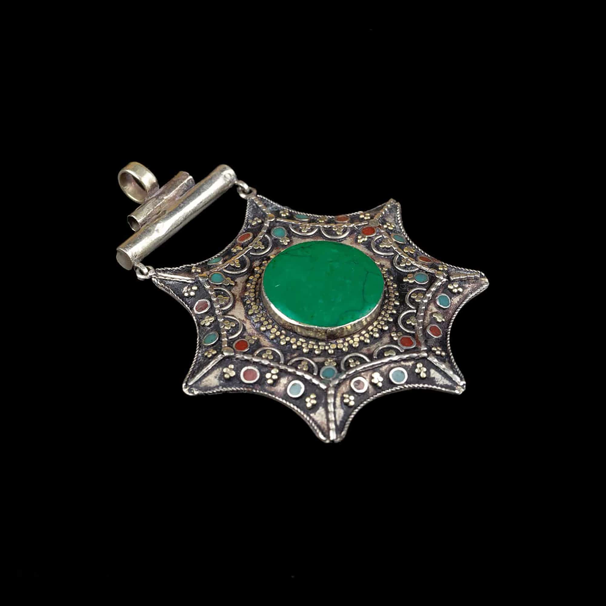 Tribal Afghan Pendant | Vintage Ethnic Jewellery | Berber Jewellery