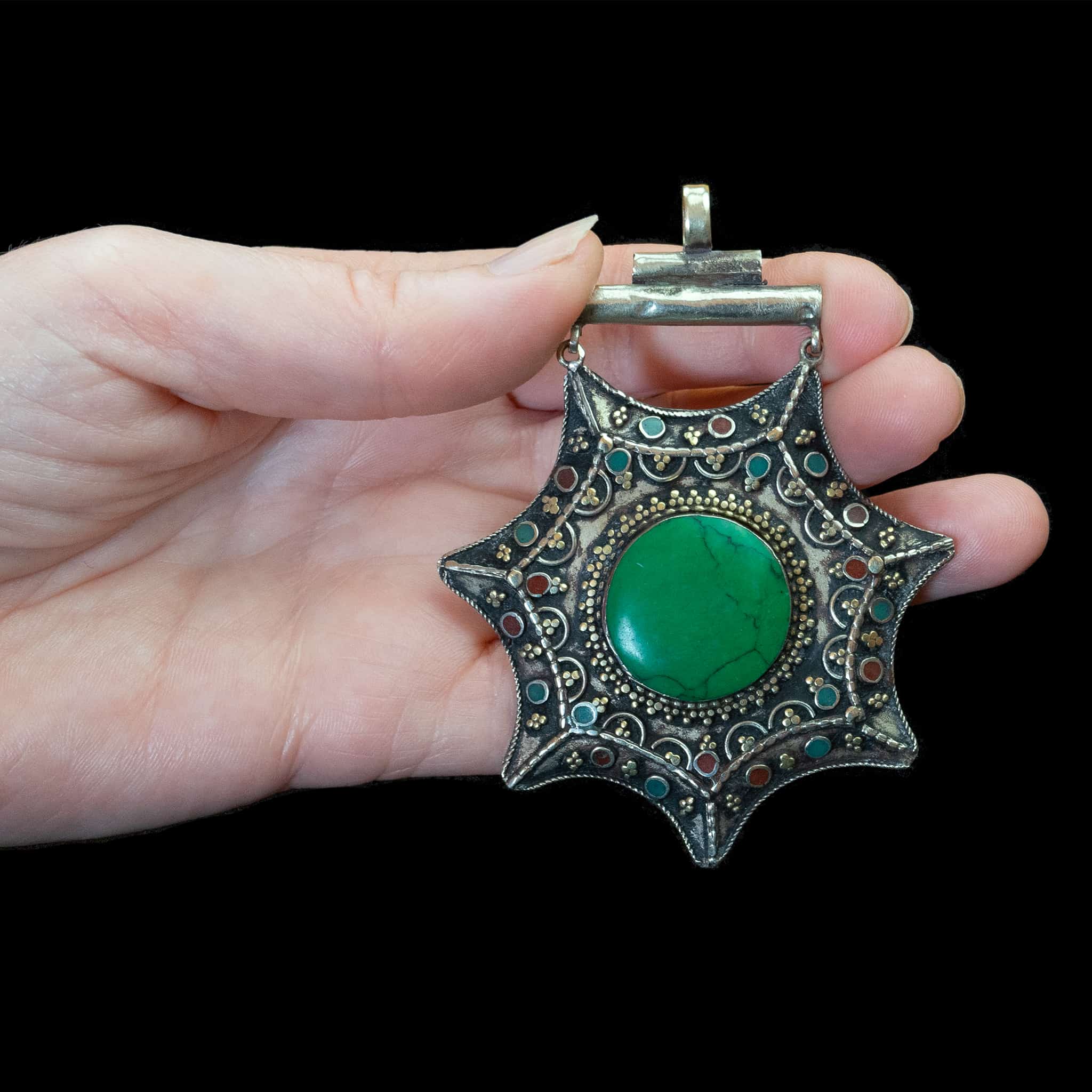 Tribal Afghan Pendant | Vintage Ethnic Jewellery | Berber Jewellery