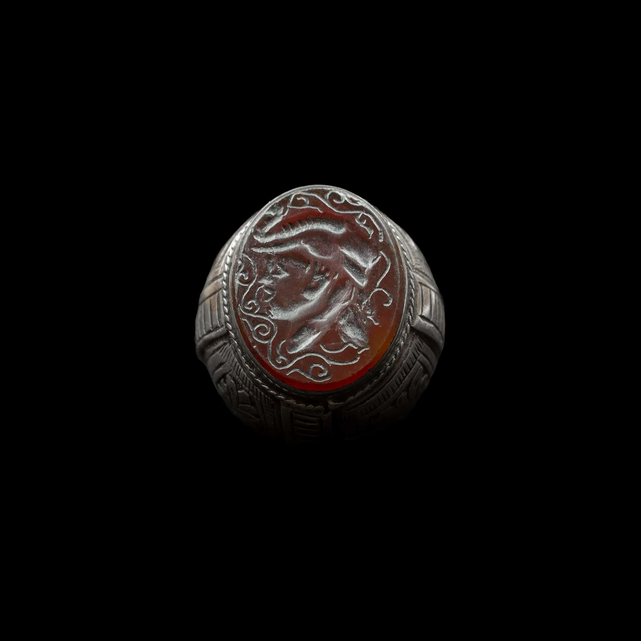 Vintage Intaglio Ring from Afghanistan | Vintage Ethnic Jewellery