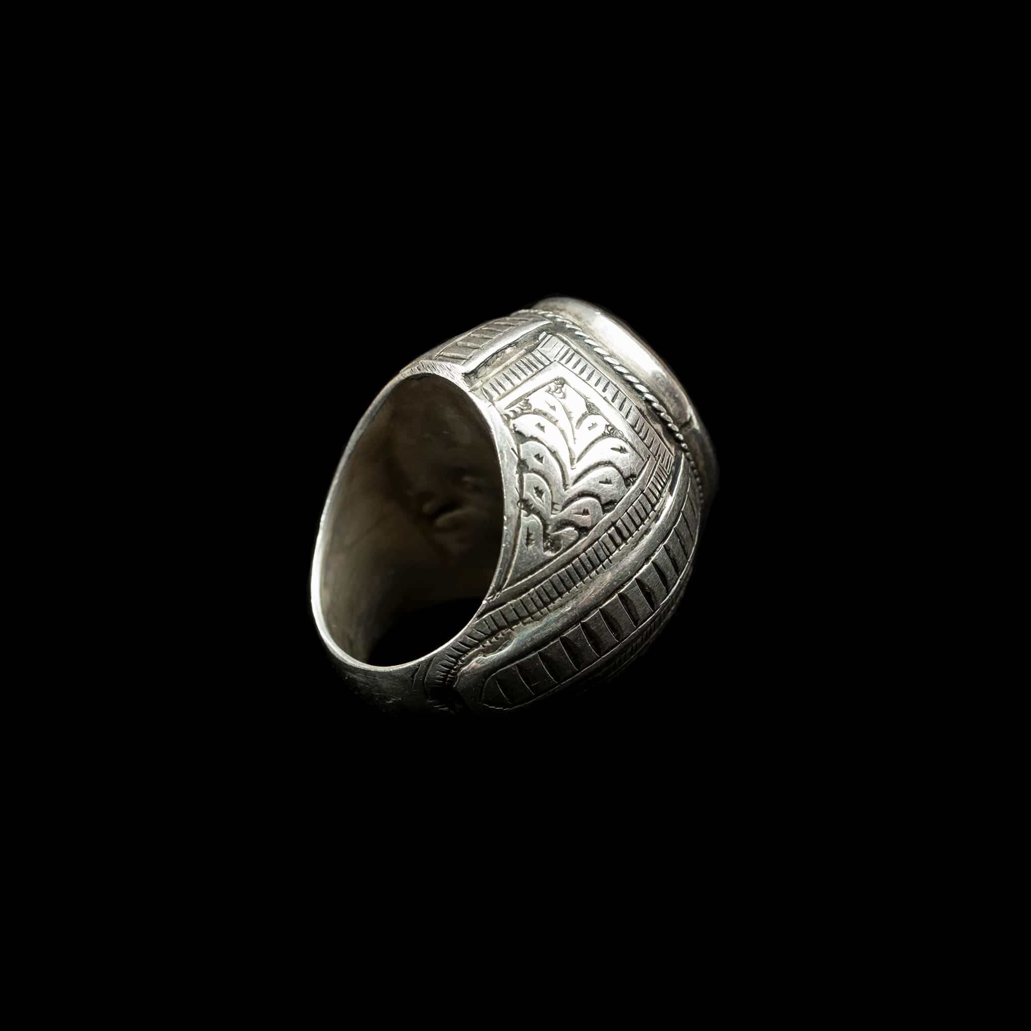 Old Afghan Silver Intaglio Ring