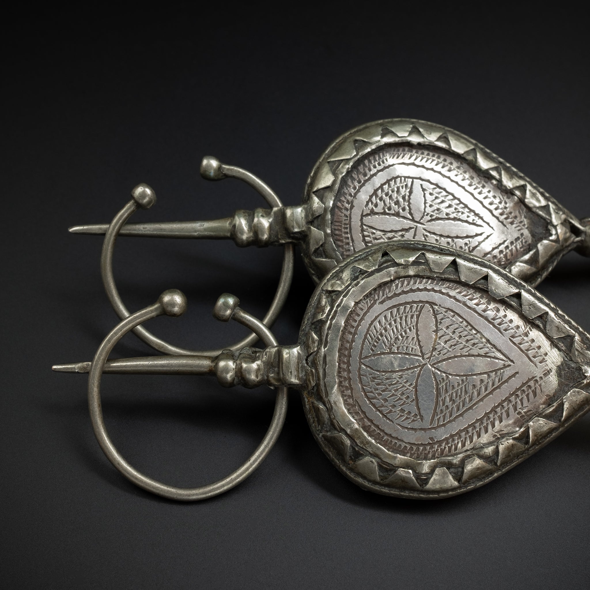 Antique Silver Fibula, Ait Ouaouzguite, Morocco – RARE