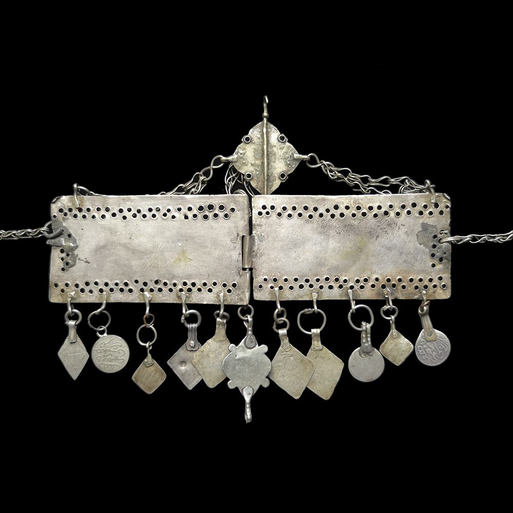 Antique Silver Moroccan Tribal Headpiece | Vintage Ethnic Jewellery