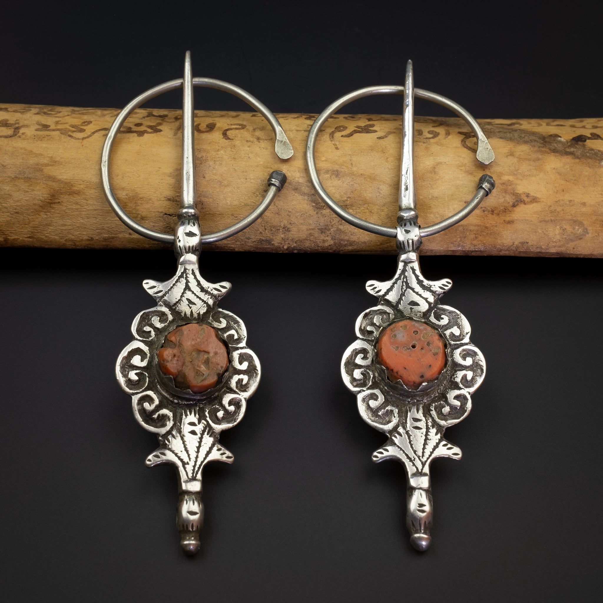 Pair of vintage fibulae from Aït Semmeg, High Atlas, Morocco - Rare